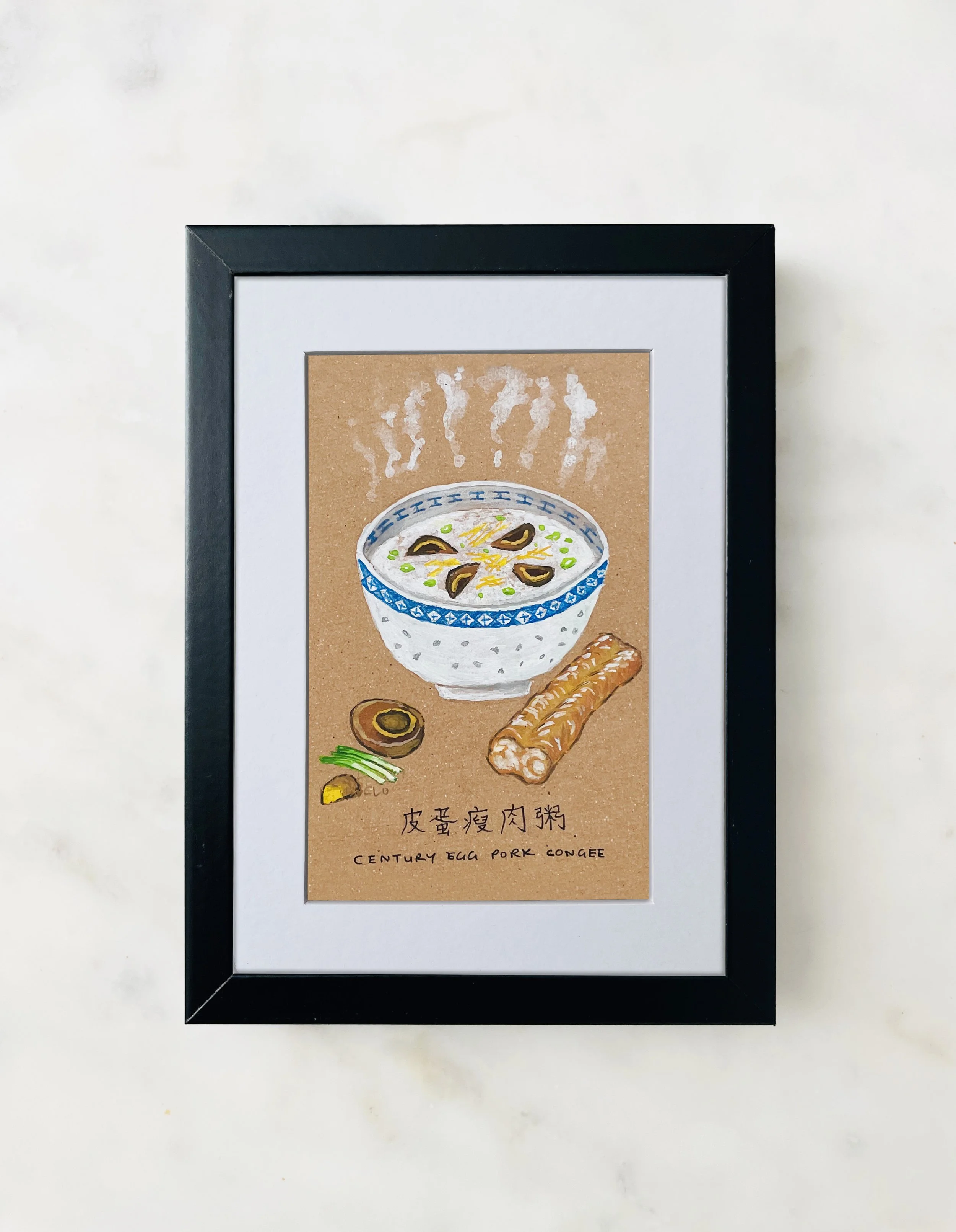 Homemade Century Egg Congee