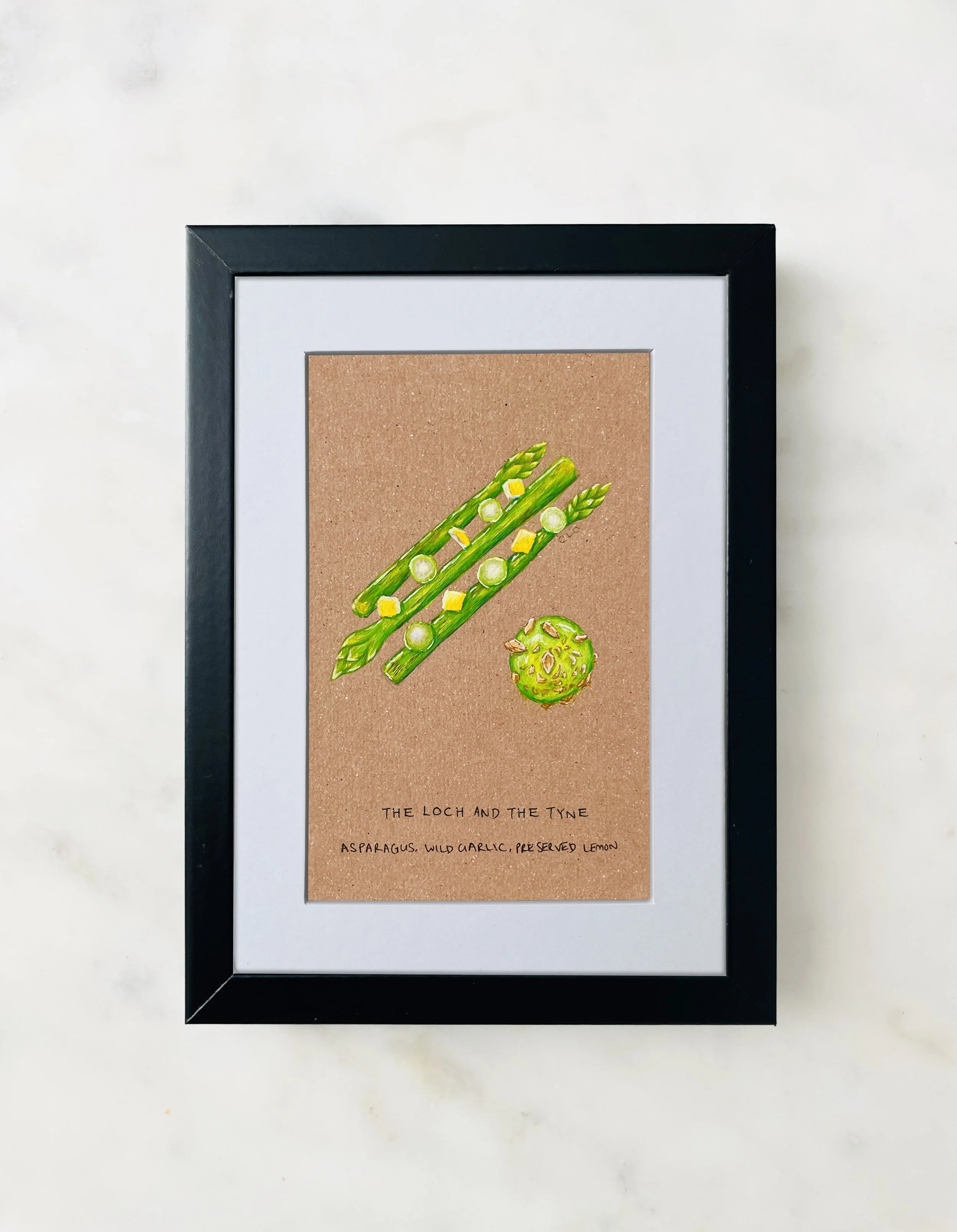 The Loch & The Tyne Asparagus, Wild Garlic, Preserved Lemon