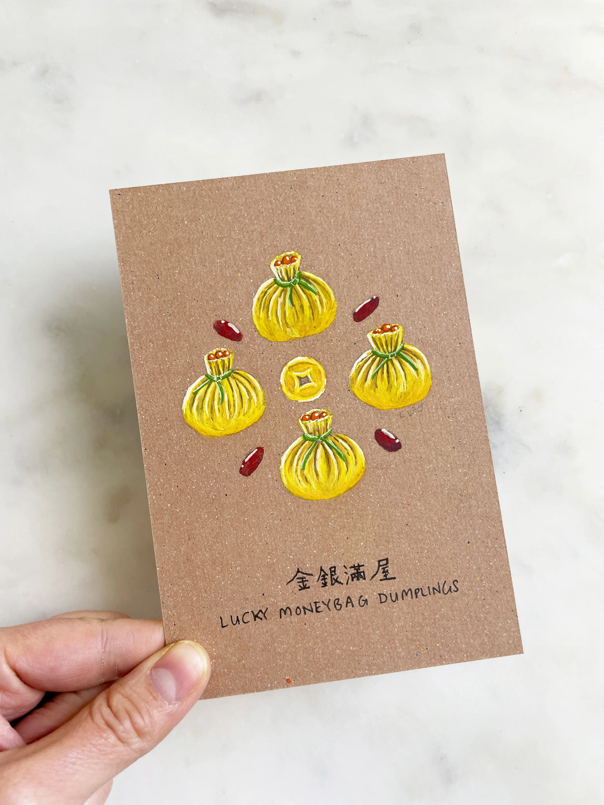 Lunar New Year Moneybag Dumplings