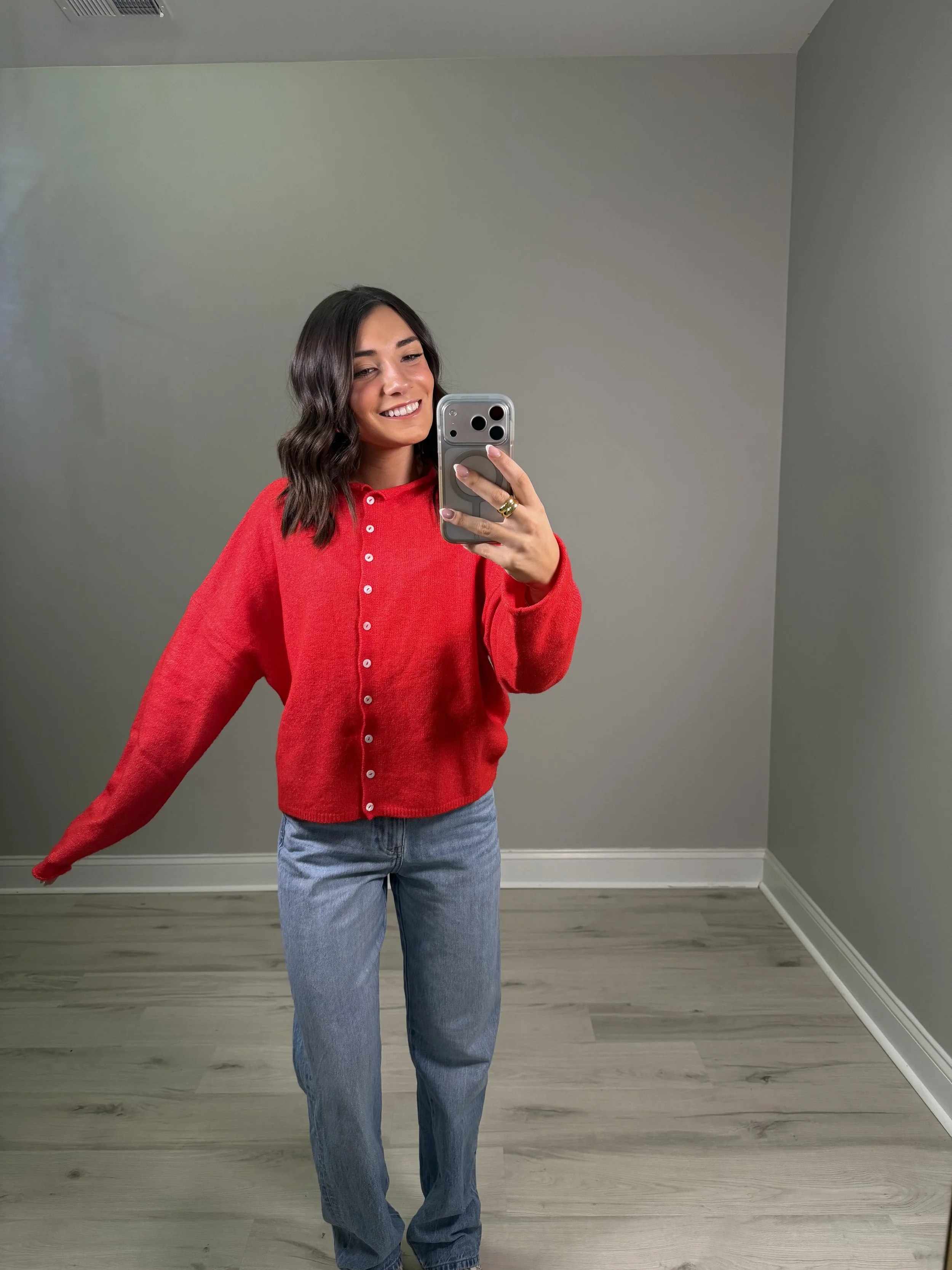 Eleanor Sweater- Red