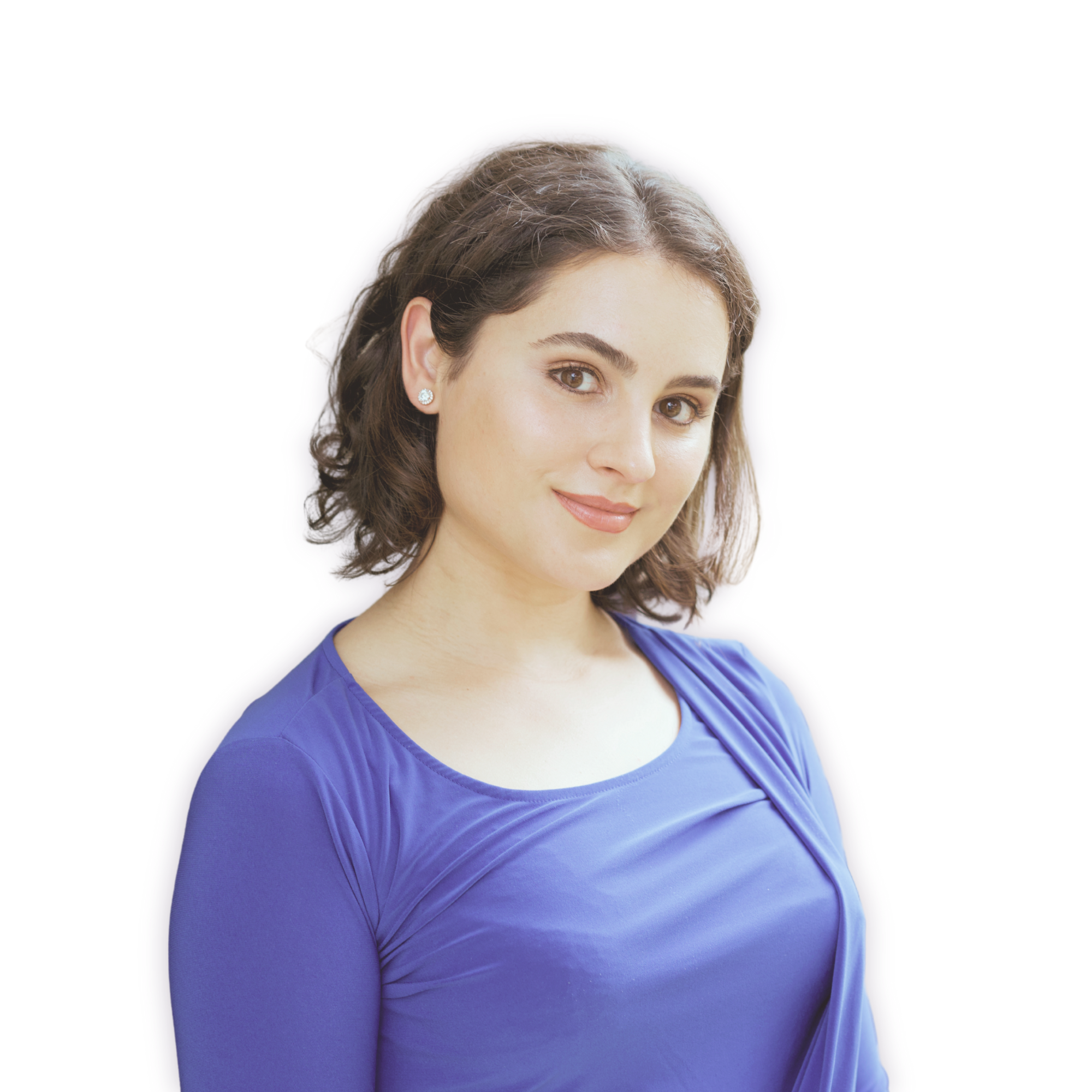 Portrait of Olympia Georgeson, psychotherapist, coach for intimacy, love, trauma-informed relationship.