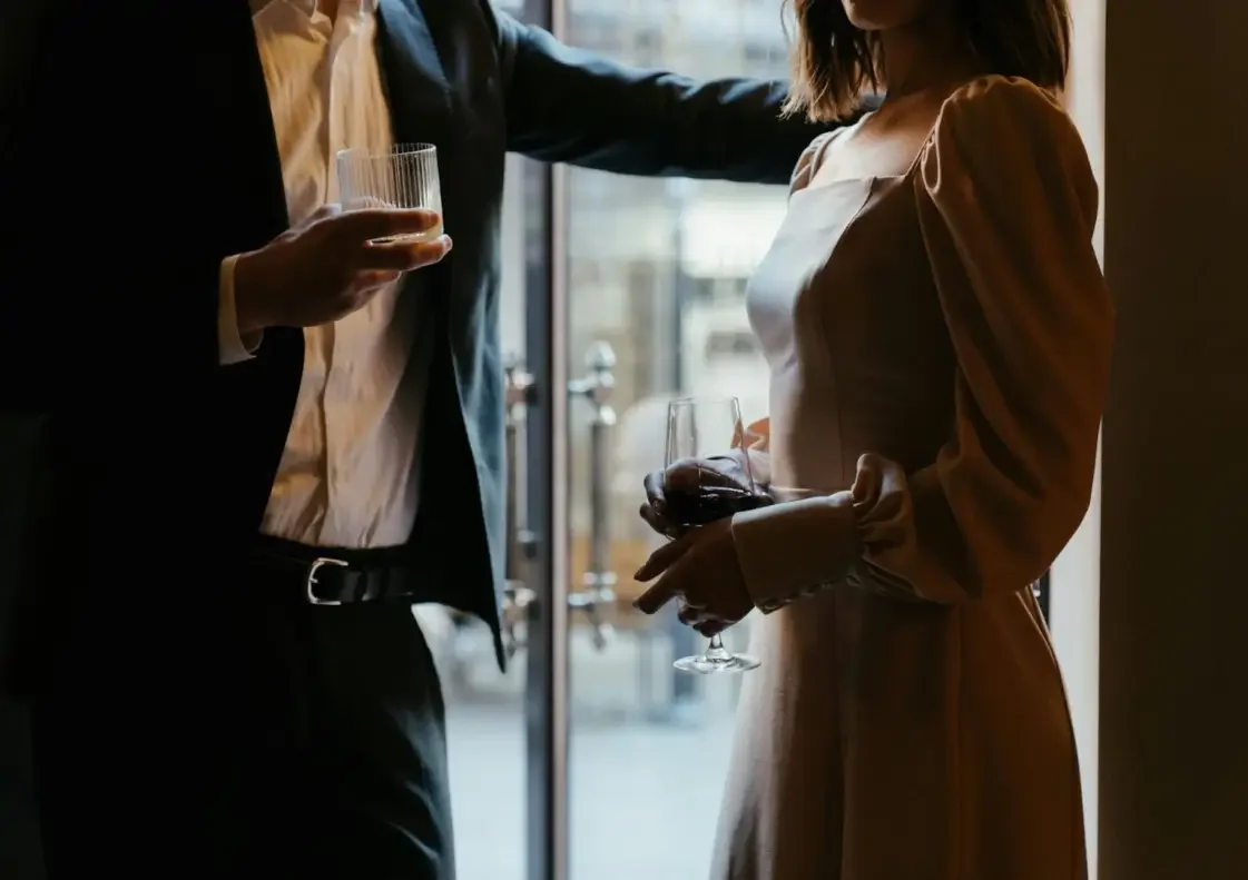A man and woman standing close together - Liminality Professional Psychotherapy.webp