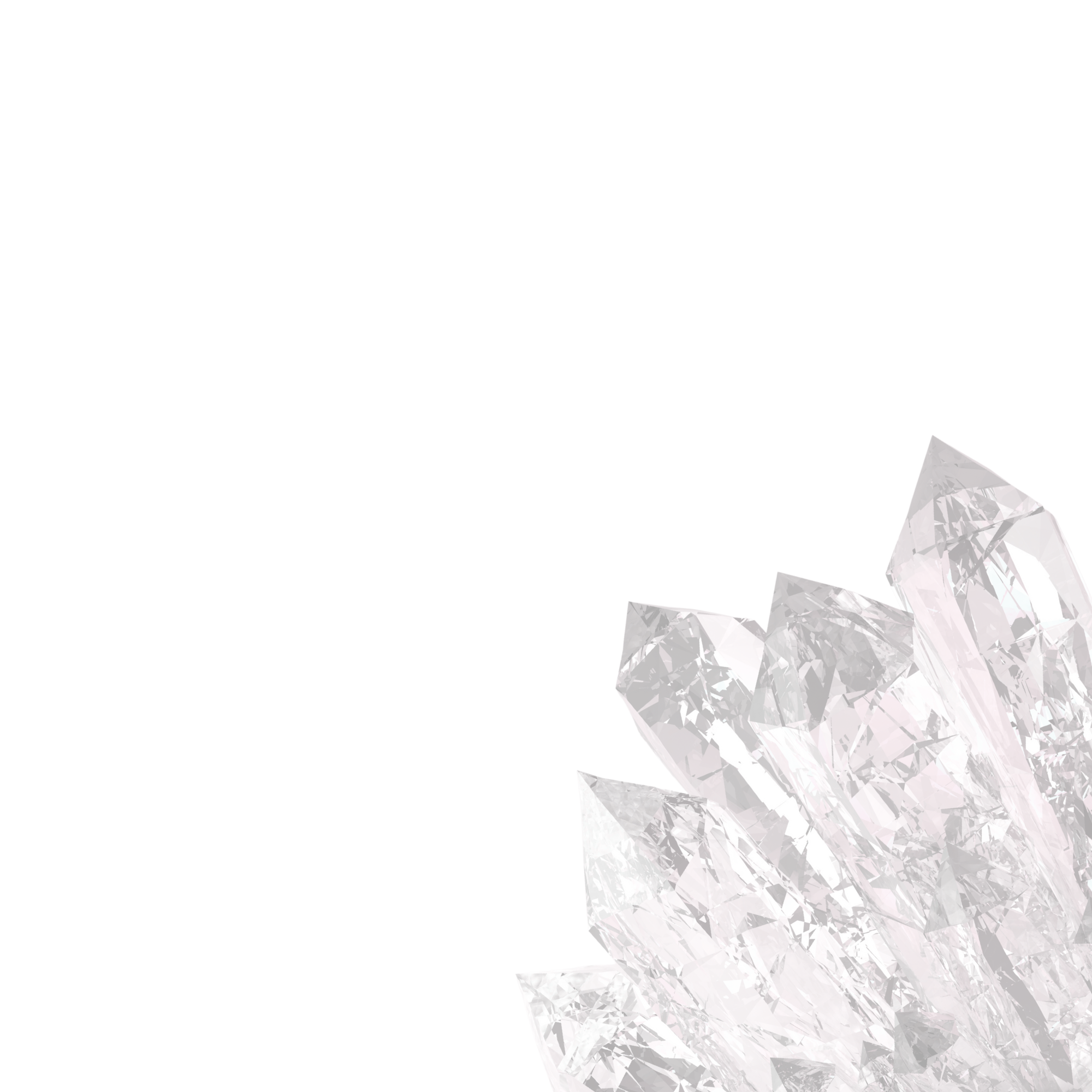 Multiple clear and pinkish diamonds arranged in a cluster on a black background.