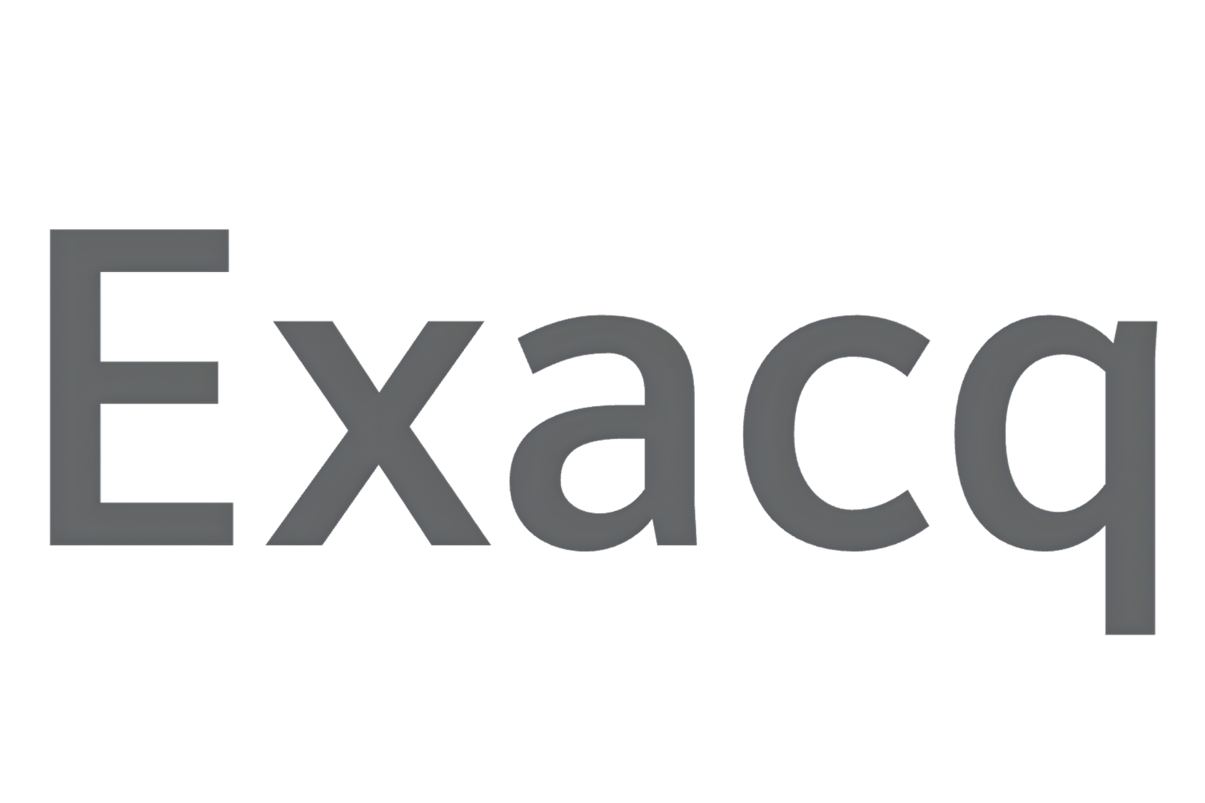 Logo of ExaCyber, a cybersecurity company, with grey text and a blue accent on the 'd' in 'cyber'