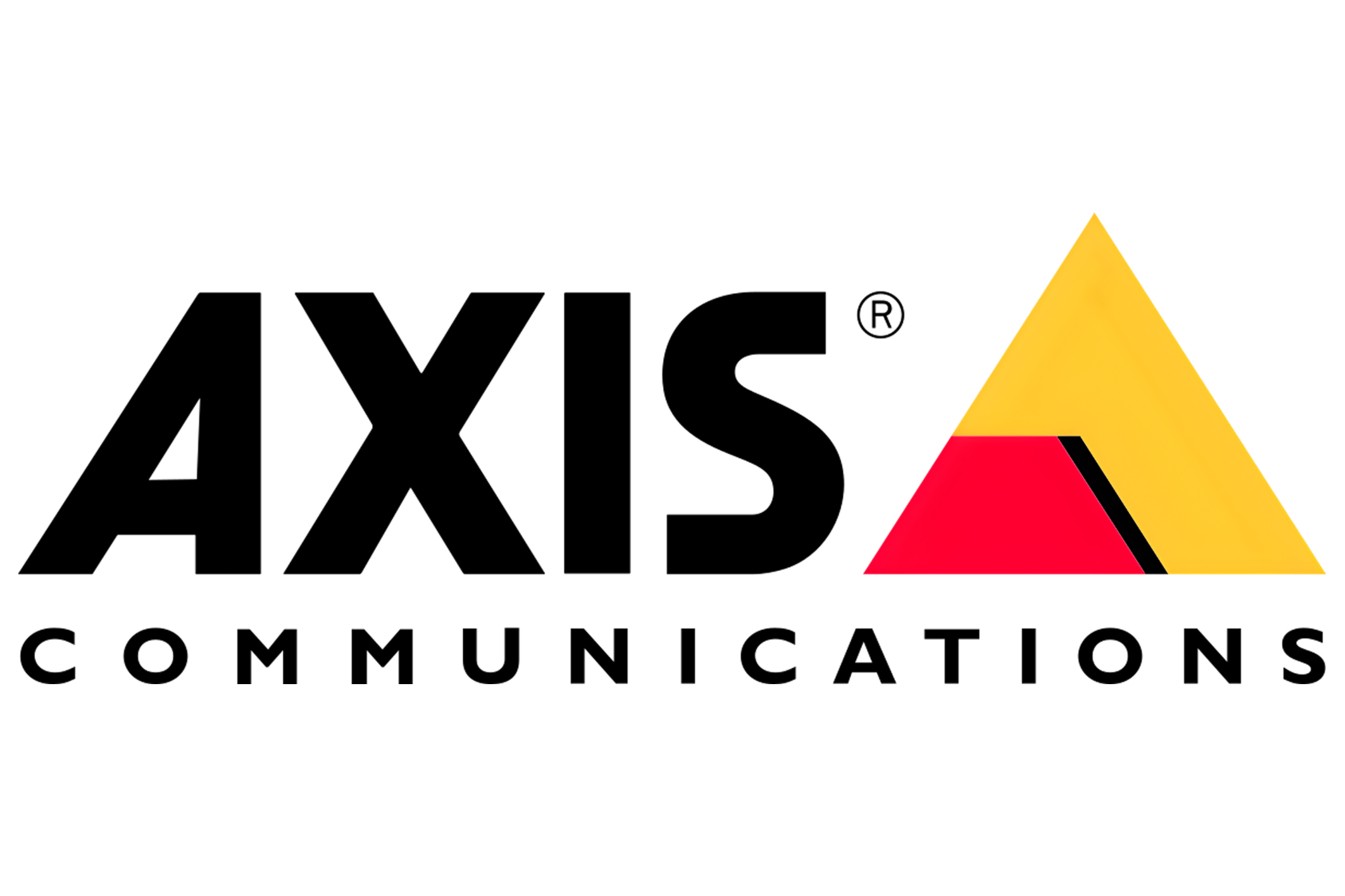 Colorful triangular shapes on a black background.