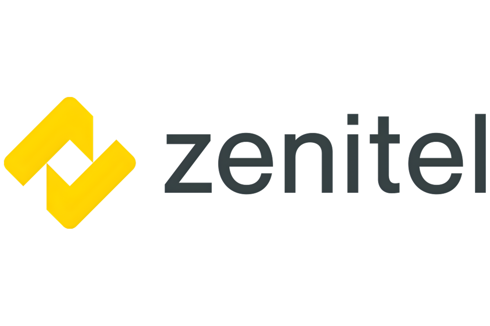 Zendesk logo with yellow geometric shape and black text