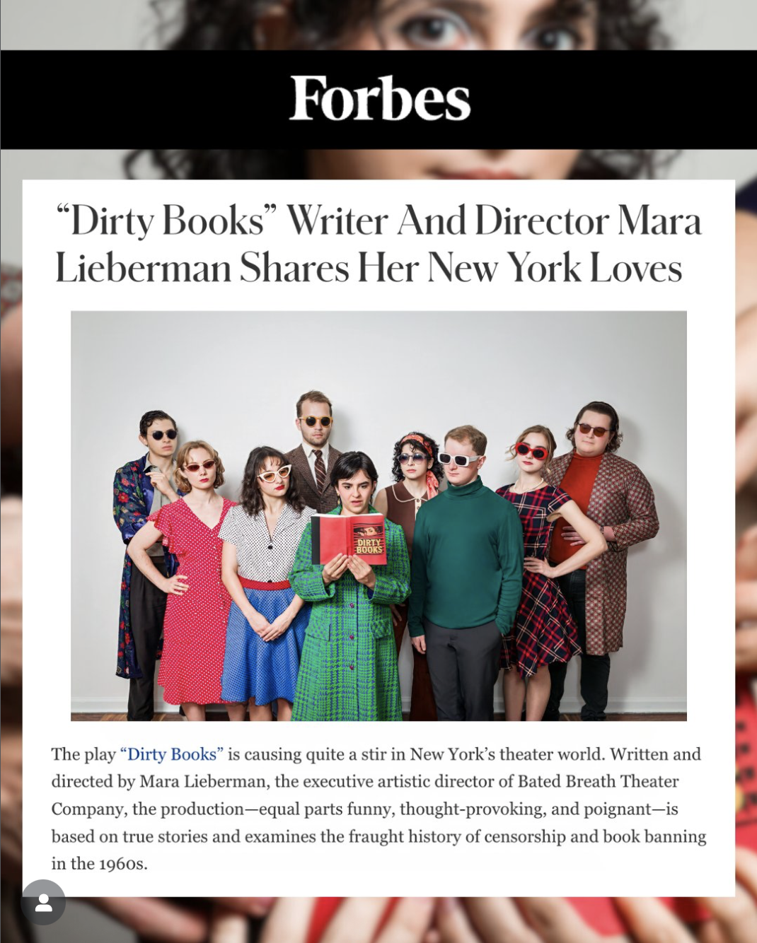 Director Mara Lieberman's interview for Forbes