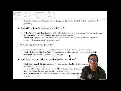 2025-10-15 The Lords Prayer in Equity - Powerful!