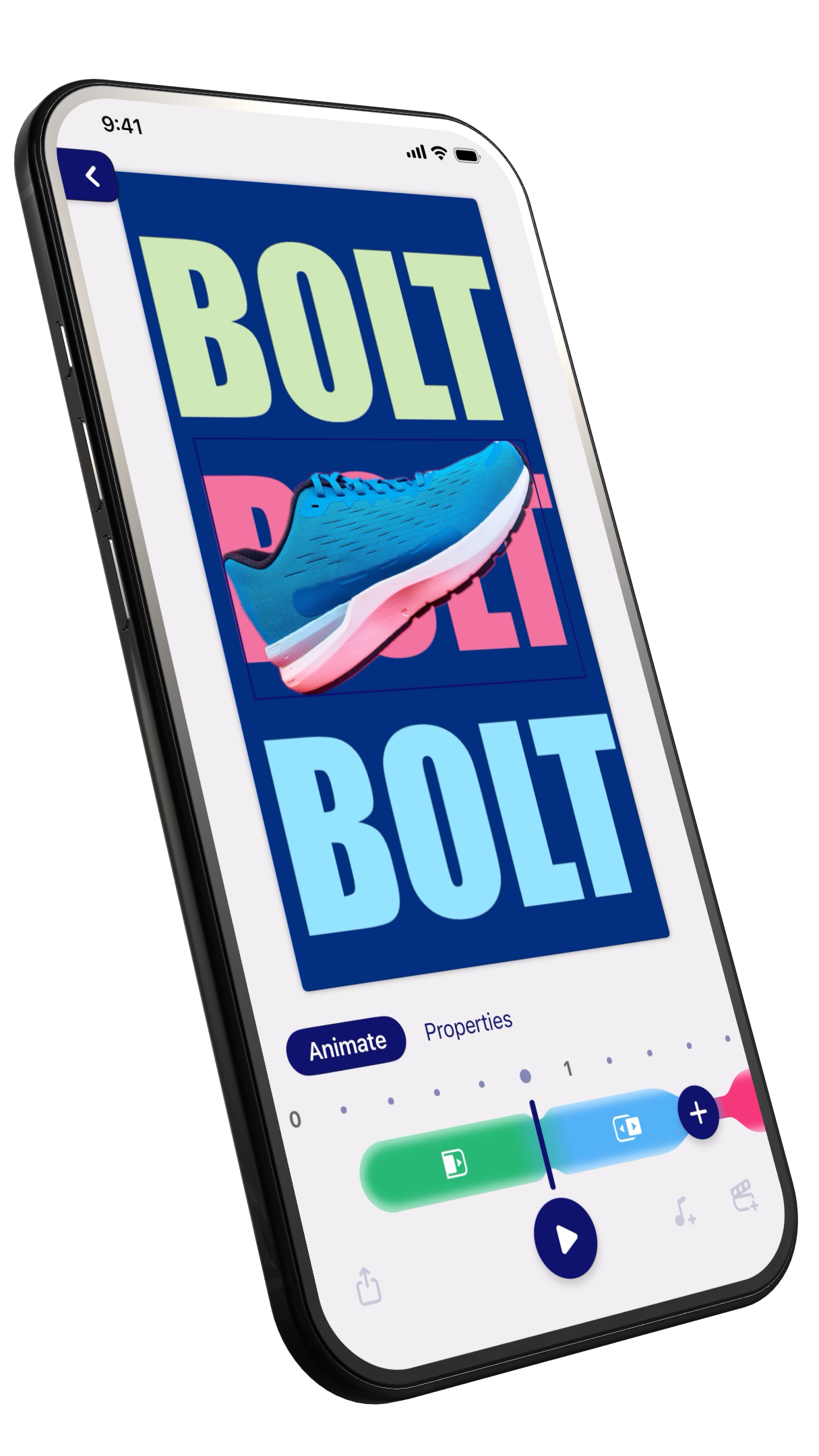 ShortMotion animation editor - Motion design app on iPhone and iPad