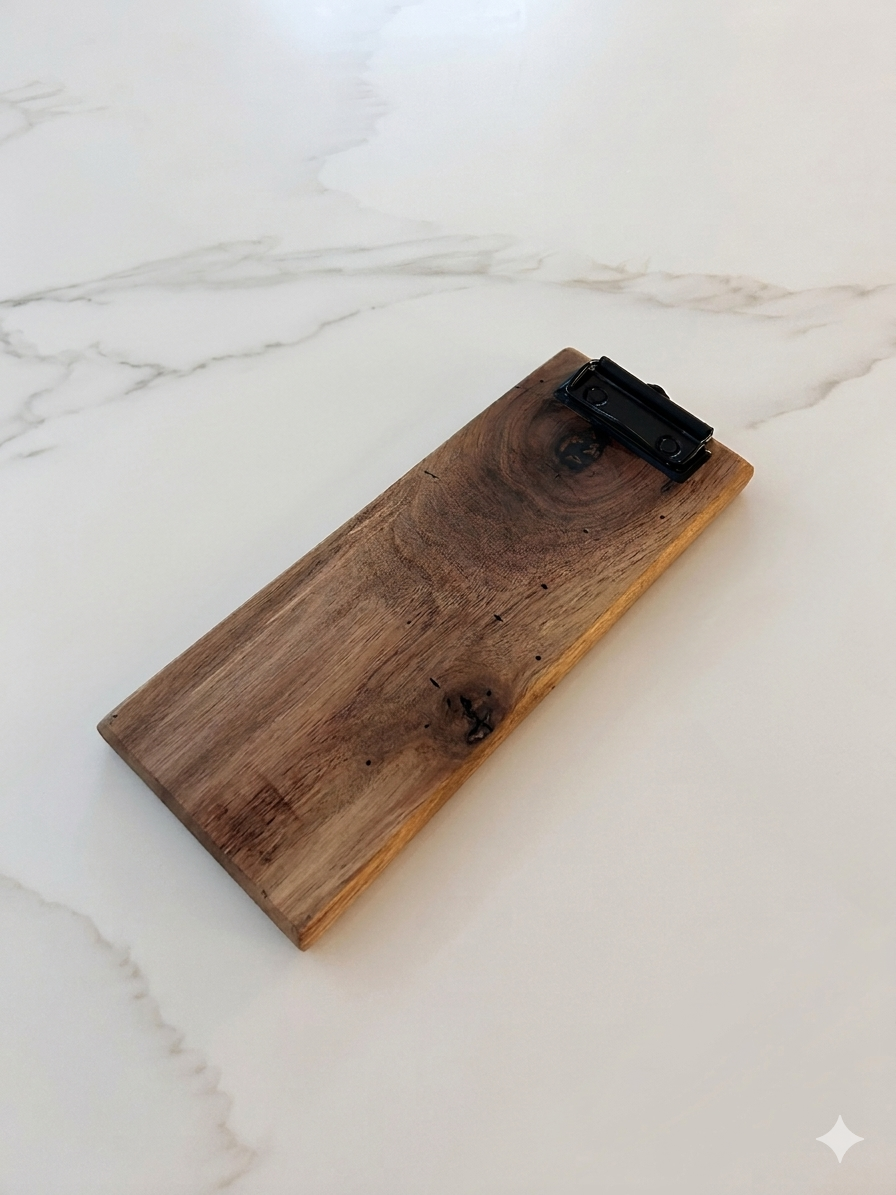 Black Walnut Check Presenter