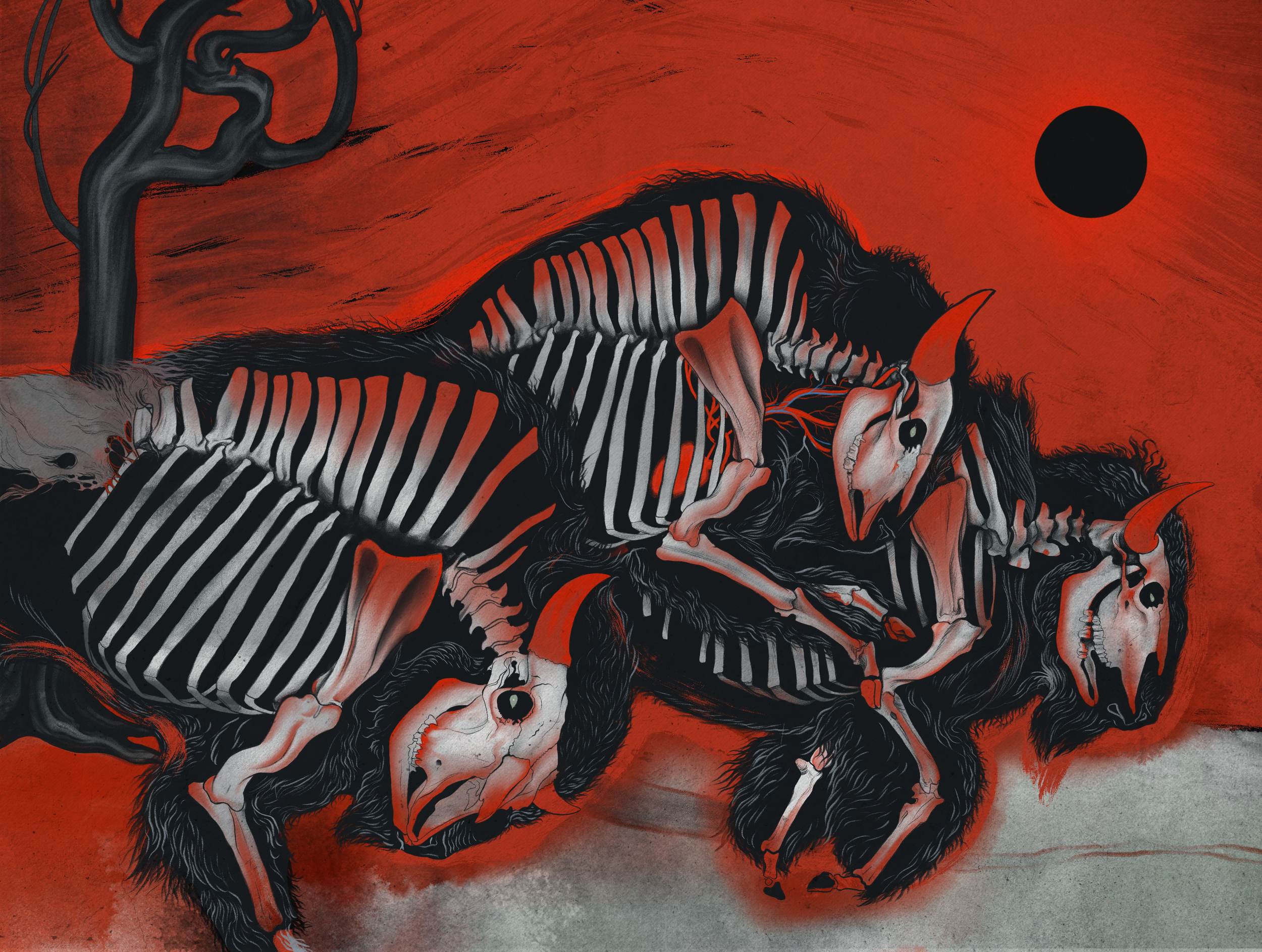 HD Wallpaper "Ghosts on the Mountain"