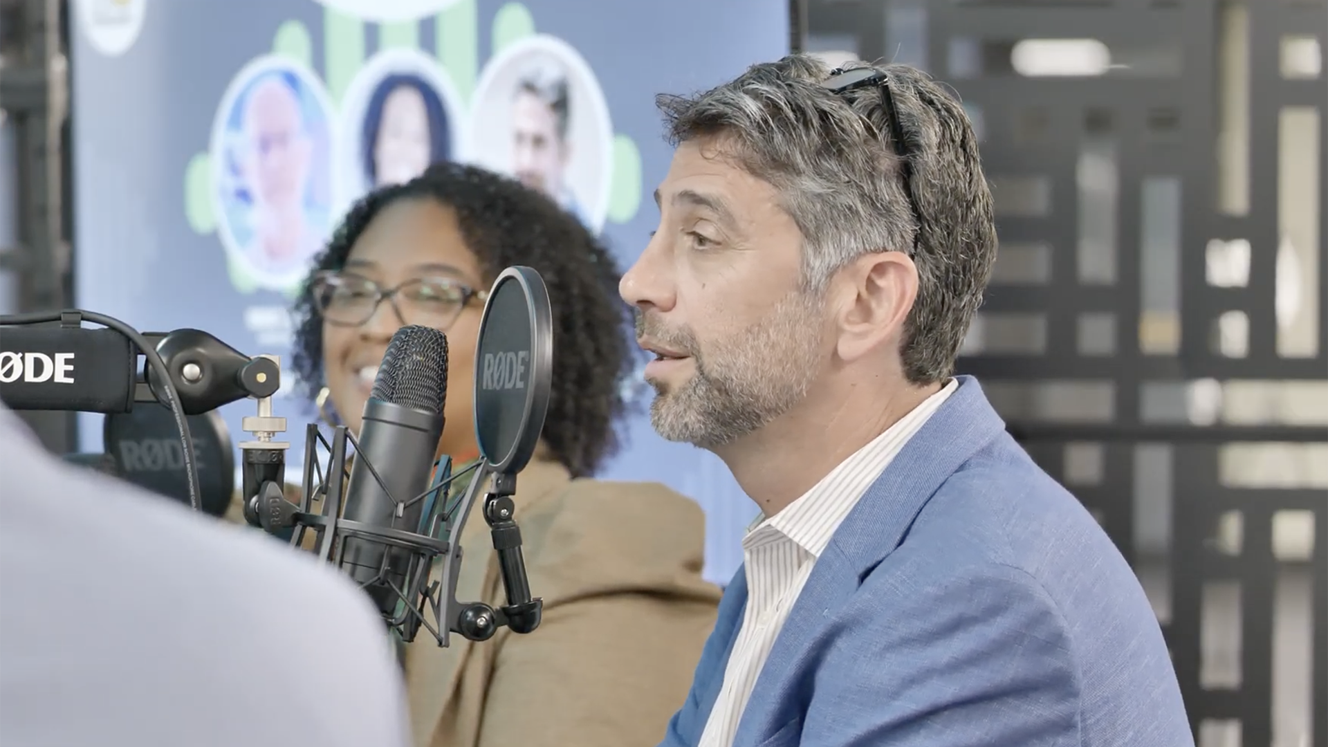Matt and Christina podcast guests discussing AI.