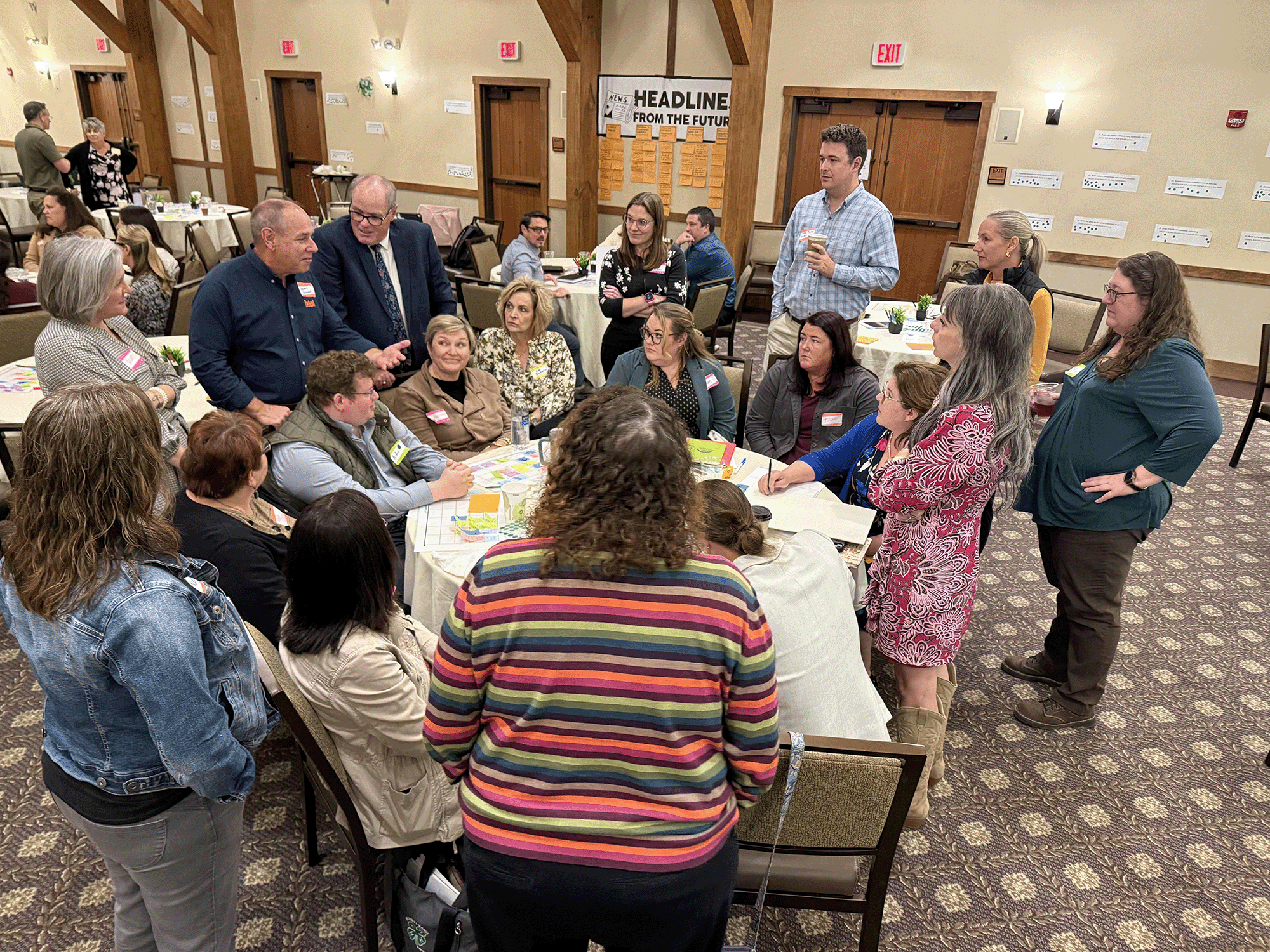 Group work offering feedback on community needs