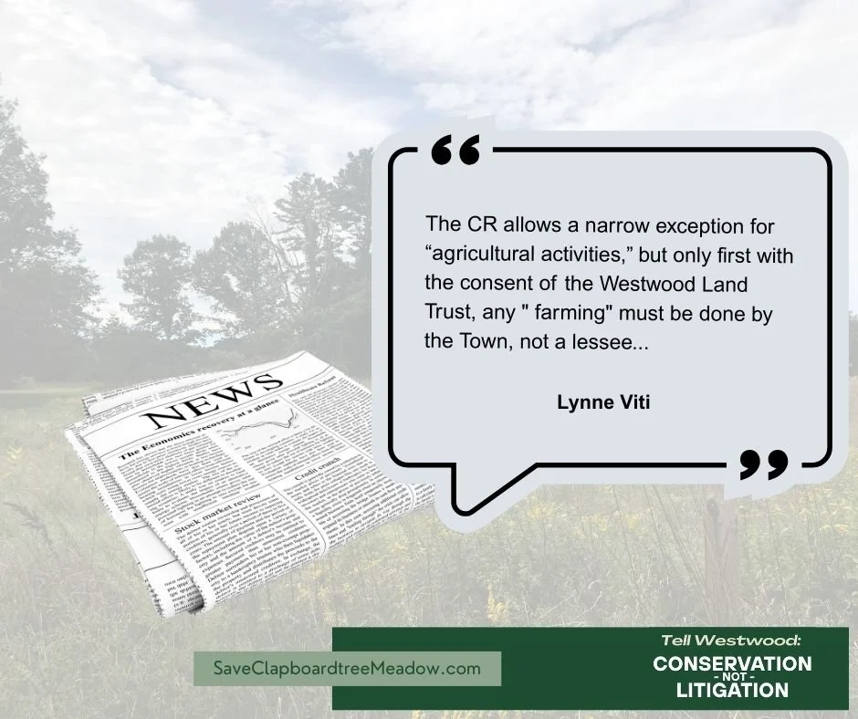 Want to Know More about the Litigation, Town of Westwood v. Westwood Land Trust?