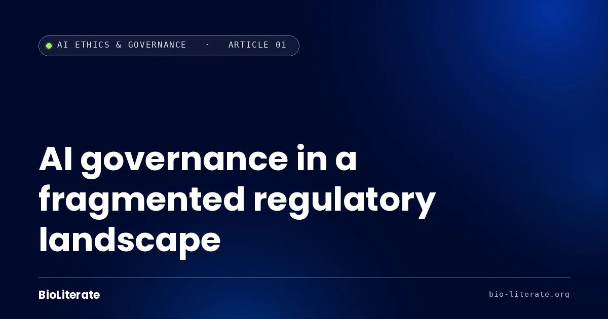 AI governance in a fragmented regulatory landscape
