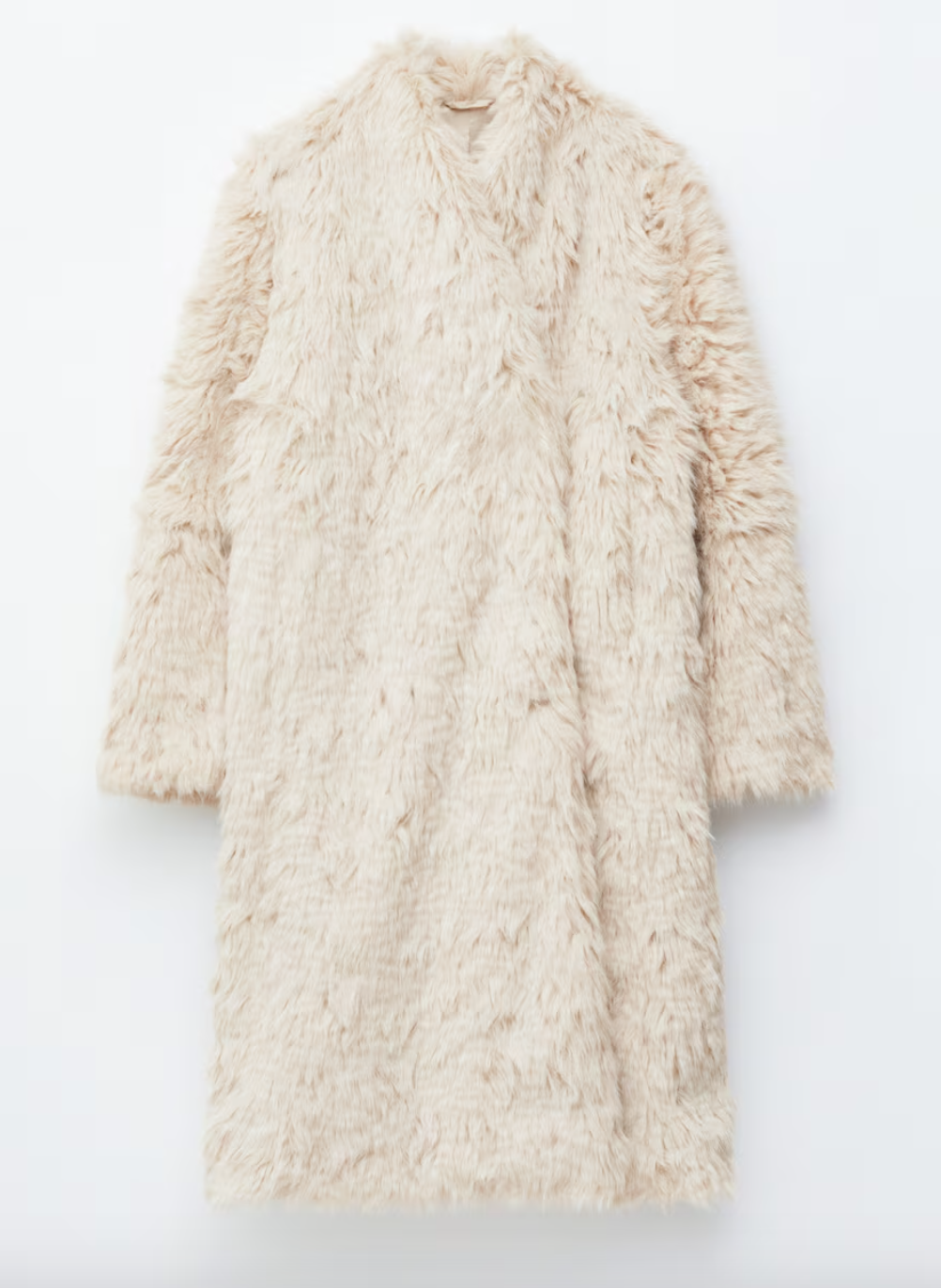 FAUX FUR MIDI COAT