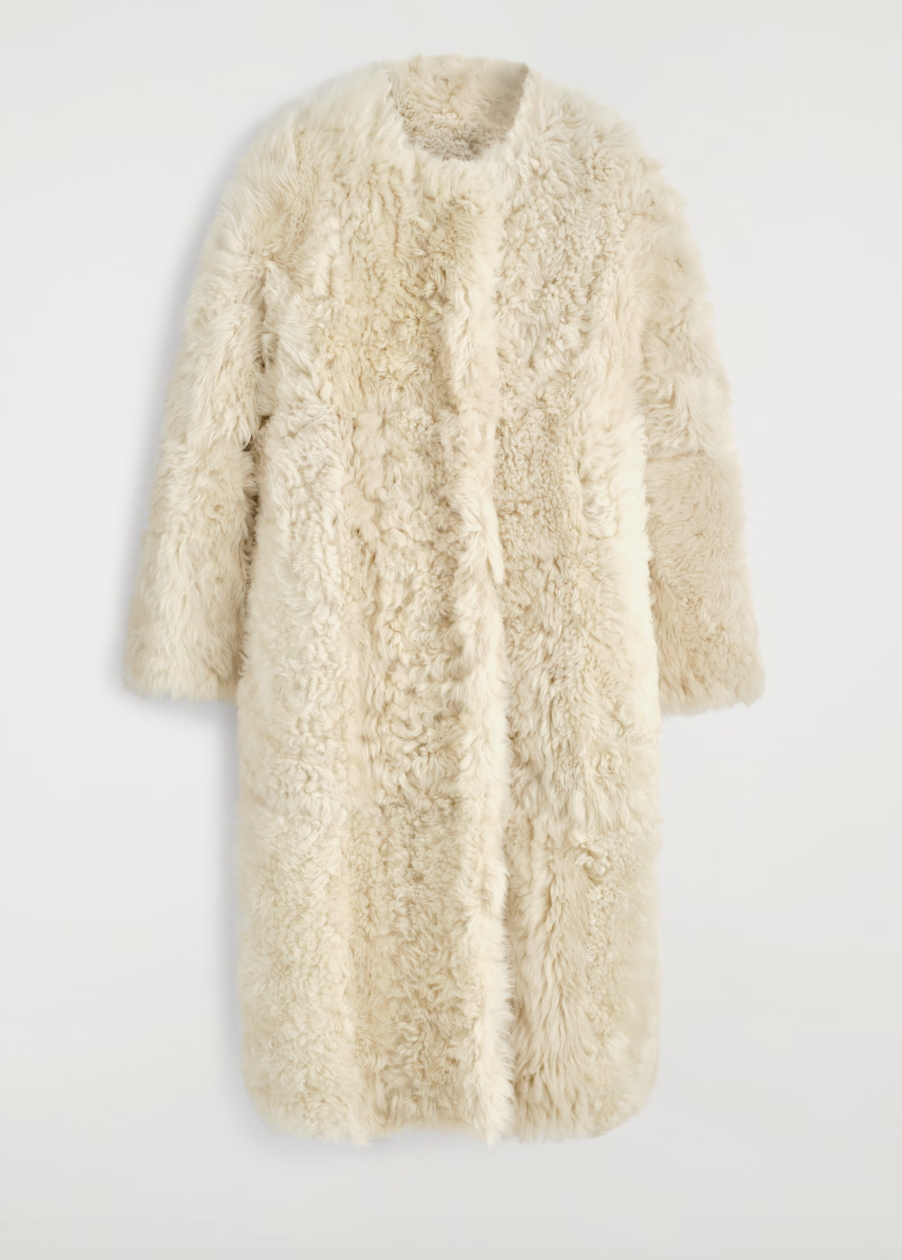 LONG COLLARLESS COAT