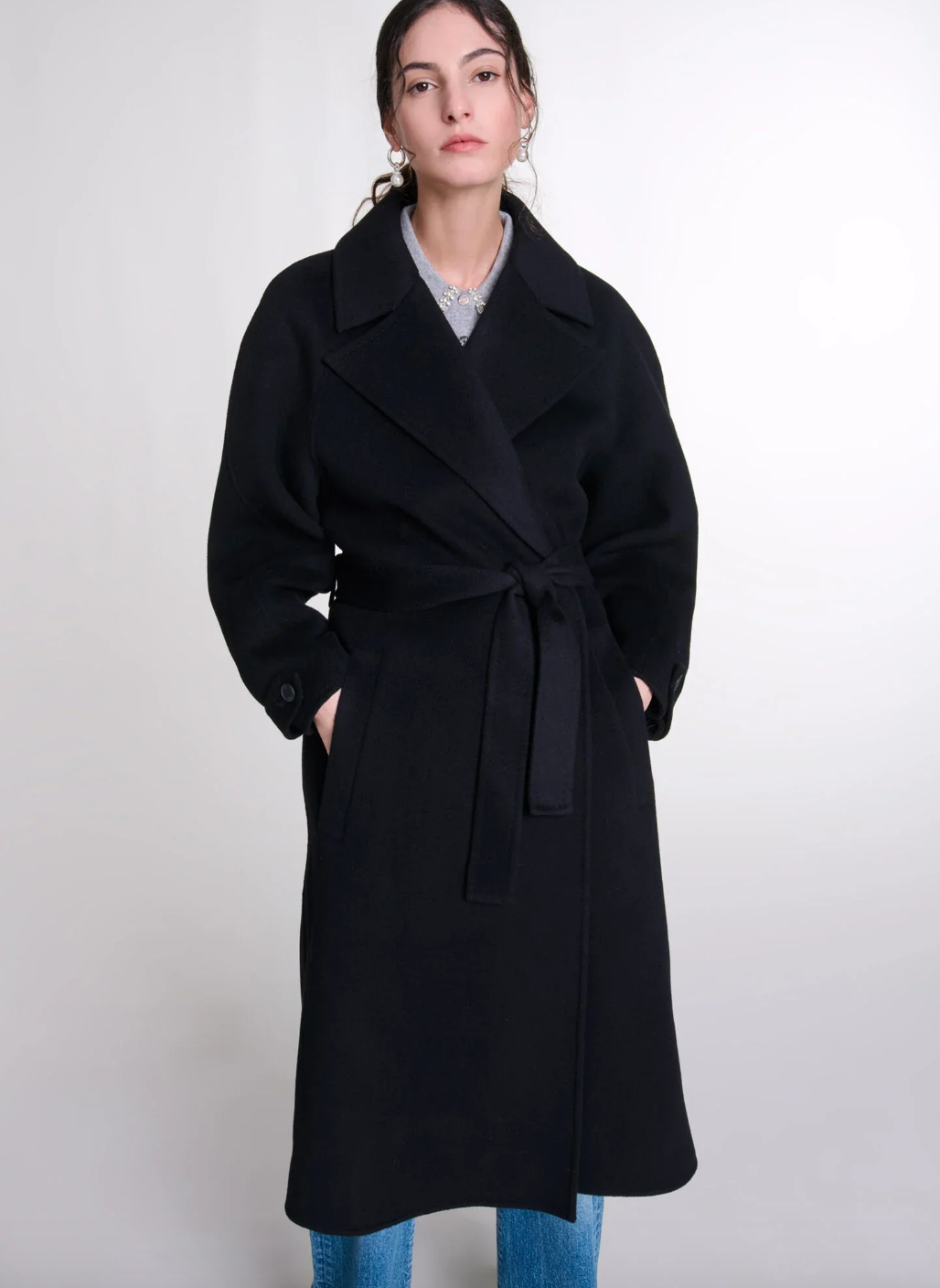 LONG BELTED COAT