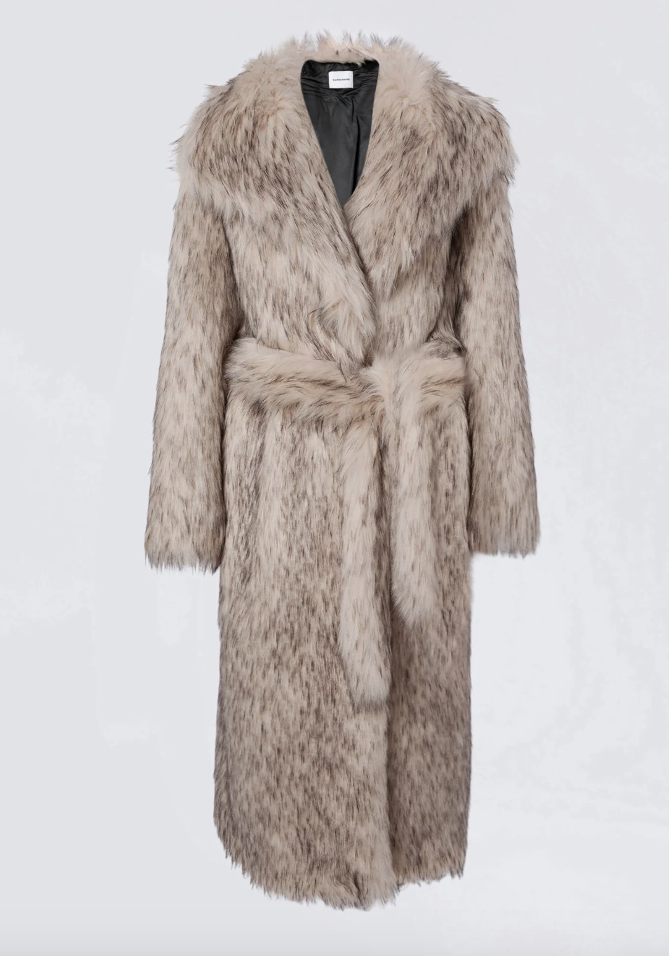 FAUX FUR MAXI COAT