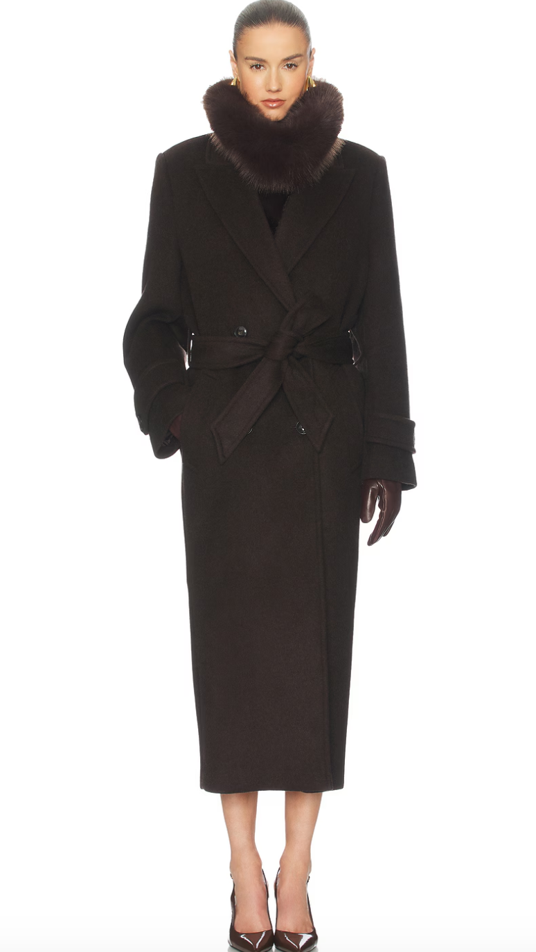 BOLD SHOULDER LONG COAT