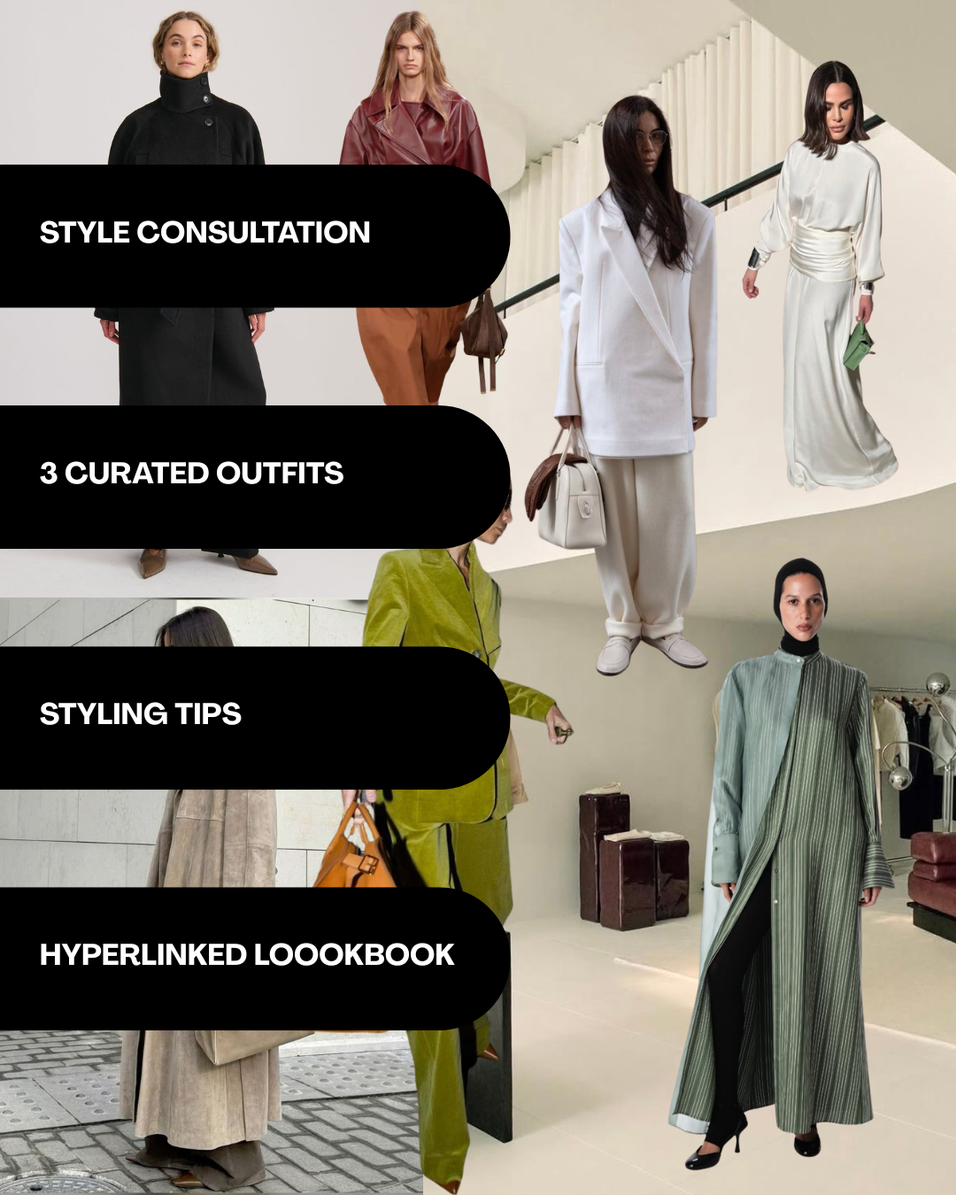 Virtual personal styling service helping women define their personal style with tailored outfits and expert guidance.