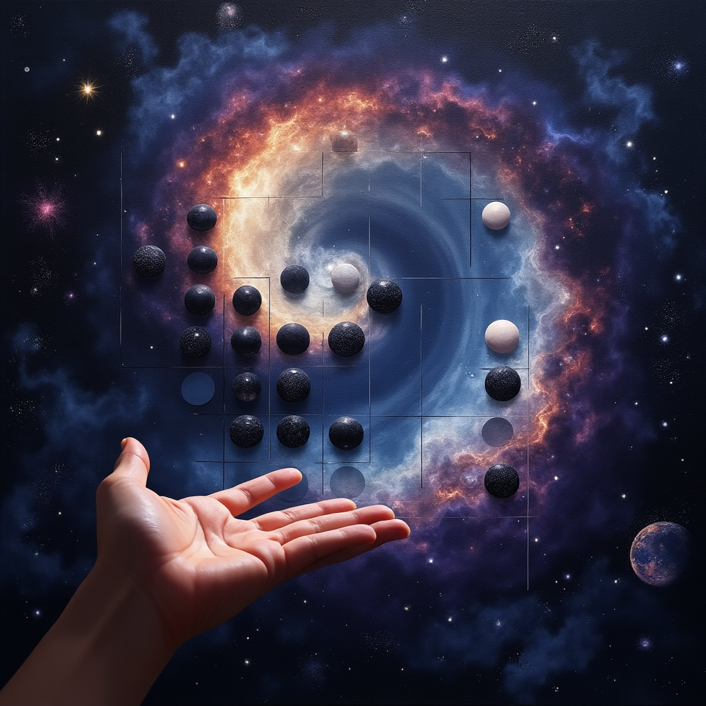 Rue_Kruger_Deep_Learning_Age_(Cosmic_Surrealism)_shaped_like_Go_stones,_cosm_58b607b5-130d-4b02-b030-9d2de8cf62d6 (1).png