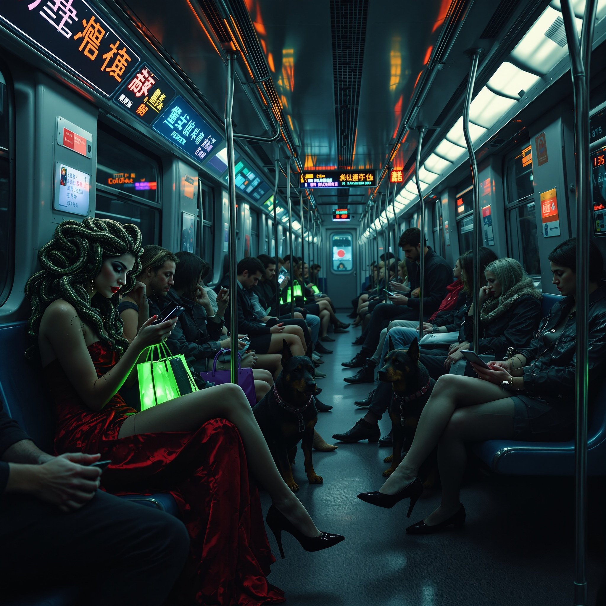 Rue_Kruger_A_subway_train_at_night,_crowded_with_uncanny_figures._Medusa_scr_173e03db-bb6f-4235-8d91-5ae25add4b1f.png