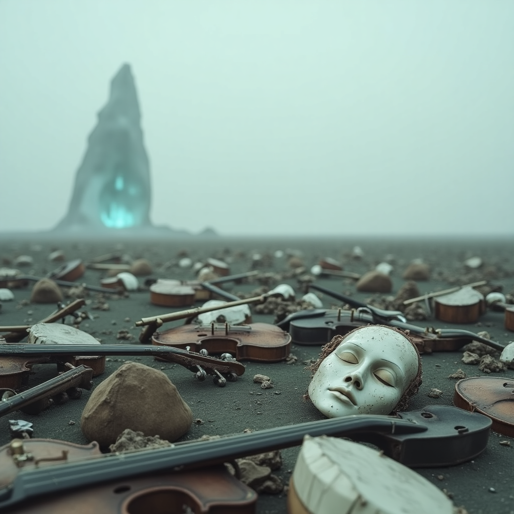 Rue_Kruger_The_Silence_—_a_vast_plain_of_abandoned_objects__masks,_broken_in_4e59abf6-ad32-40eb-bdb5-2fe20e5dde48.png