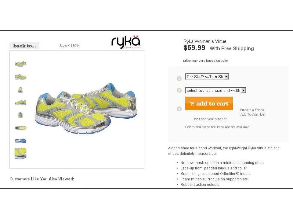 shoes.com product description