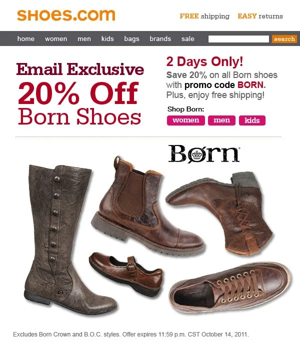 shoes.com email