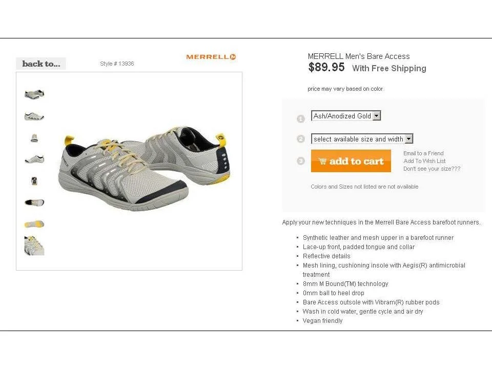 shoes.com product description