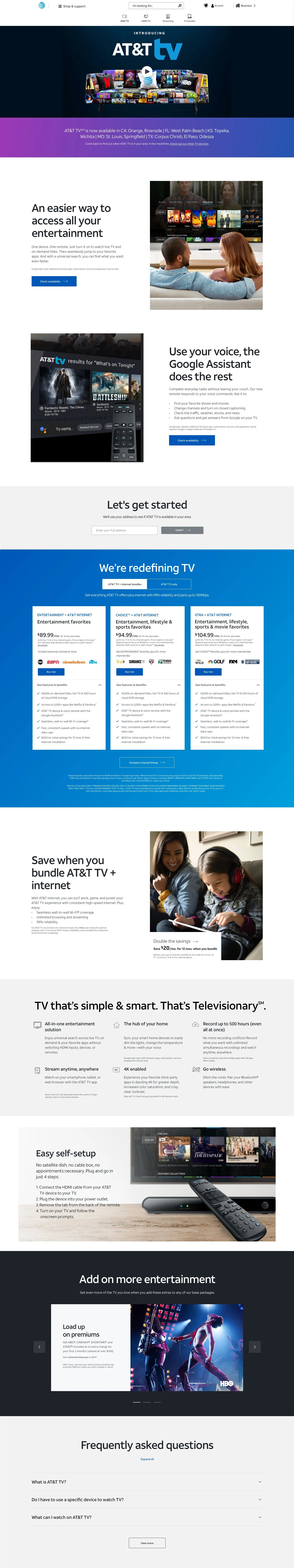 AT&T TV product launch