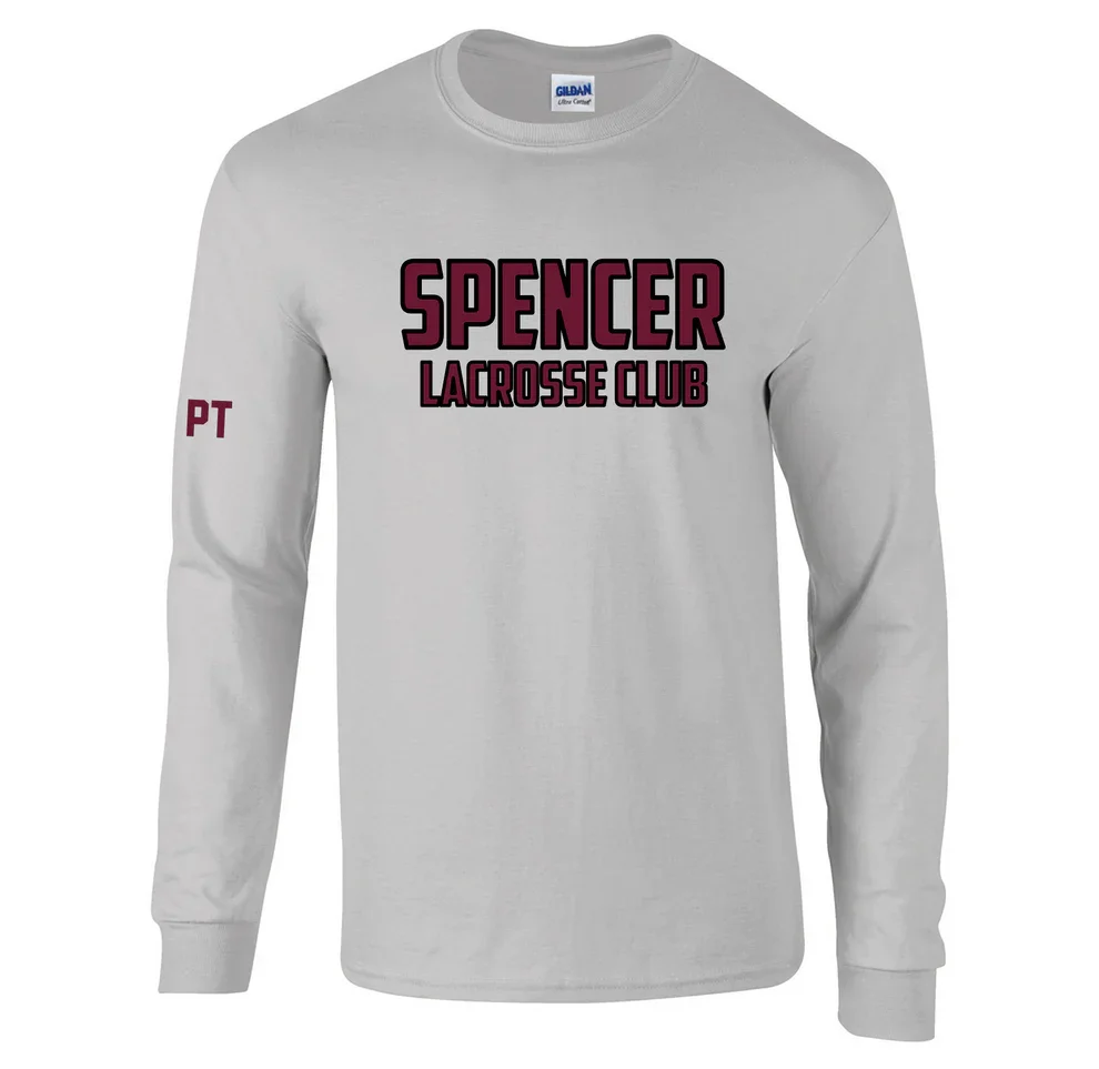 Gray long sleeve shirt with