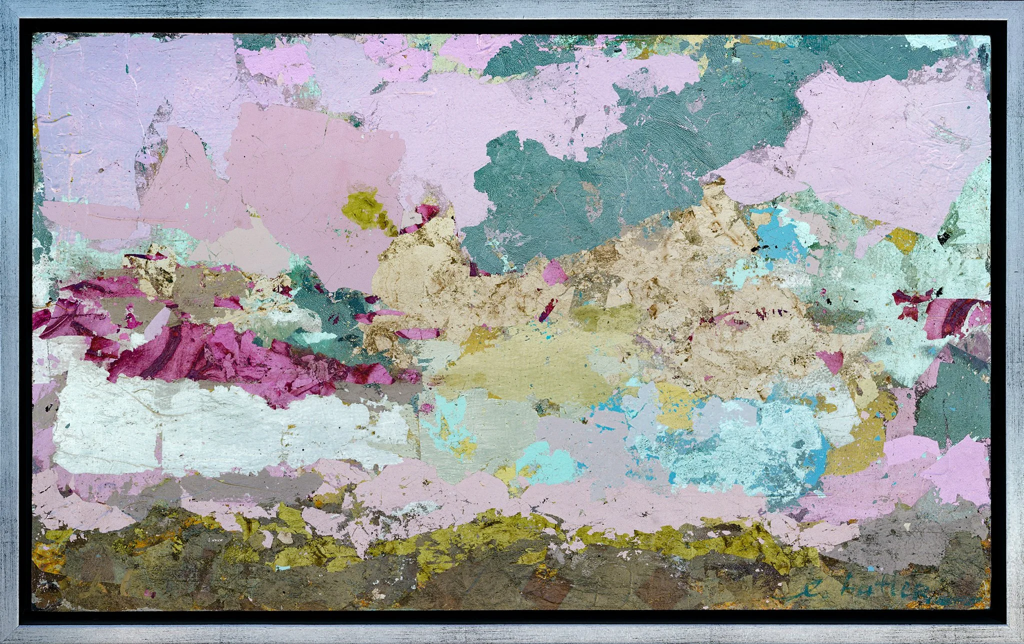 Pink Marbled Sky| 12 x 20in 