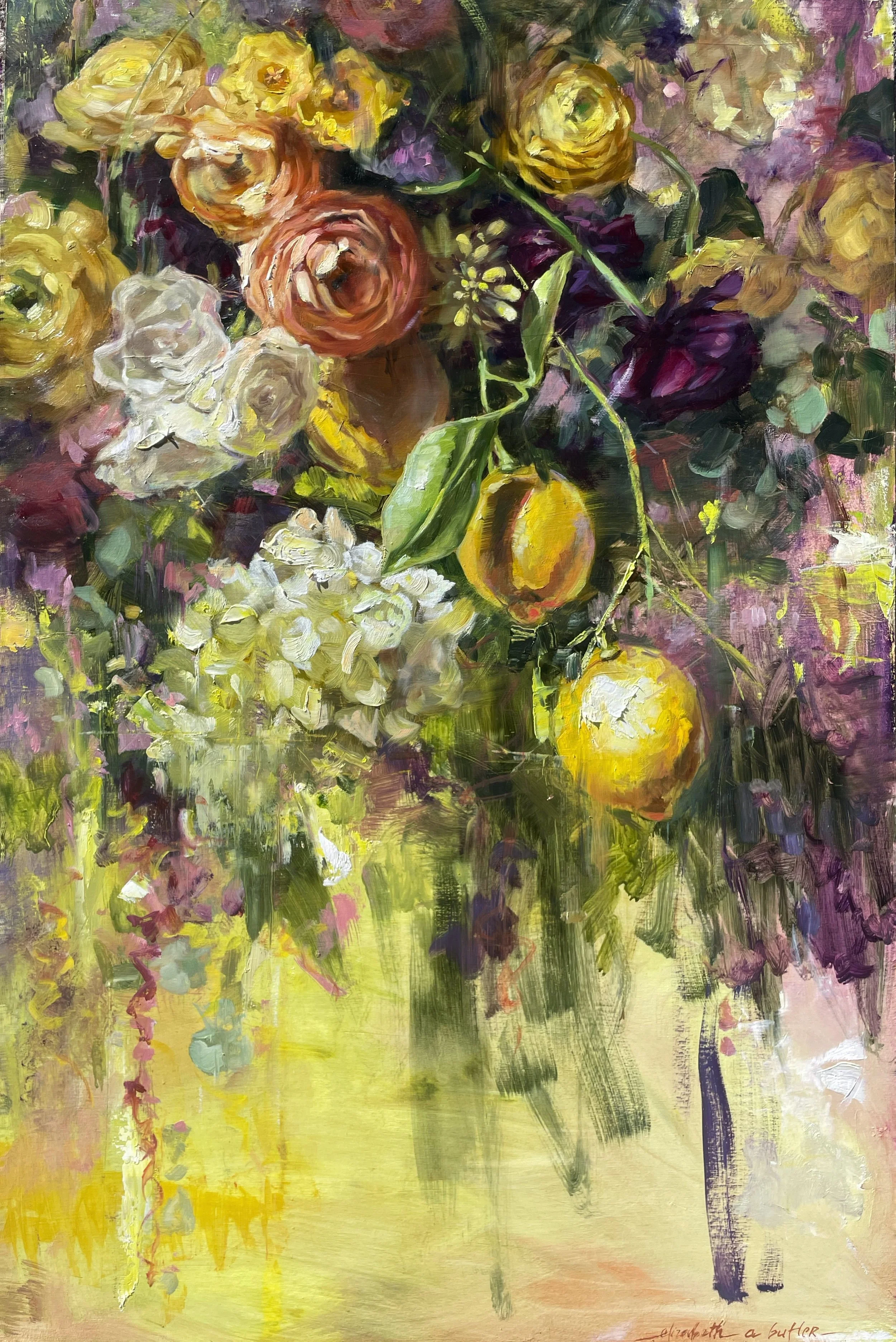 "Lemon Yellow Afternoon"  oil on wood panel  24" x36" sold