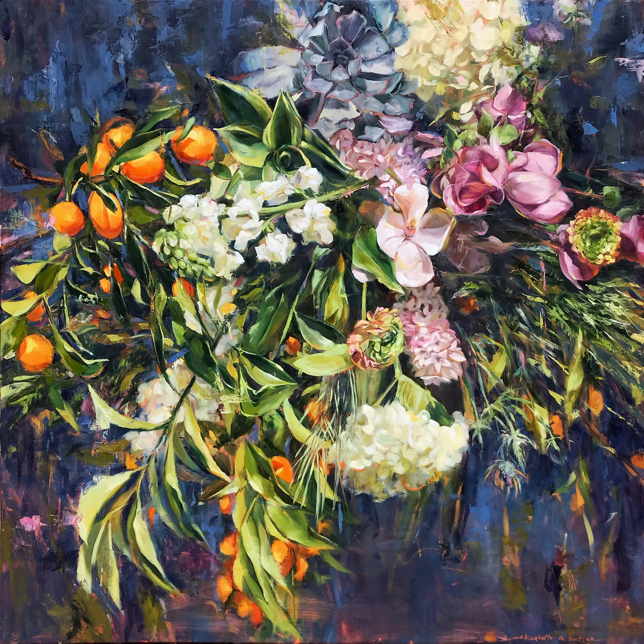 Delight. oil on wood panel  48" x48" *sold