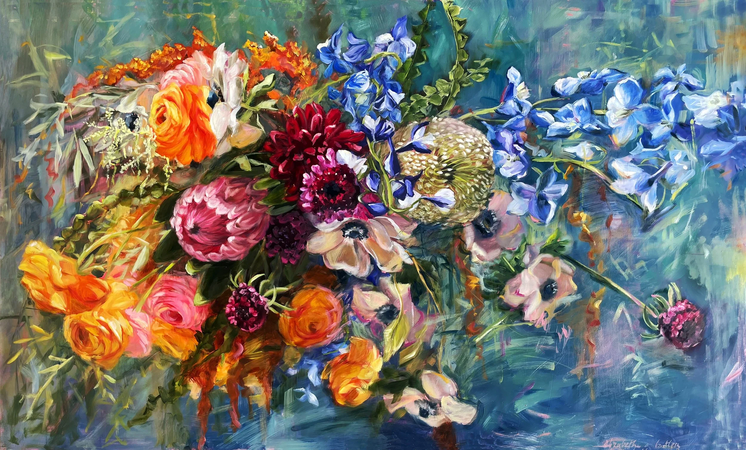 "Royalty "  oil on wood panel  36" x60" *sold