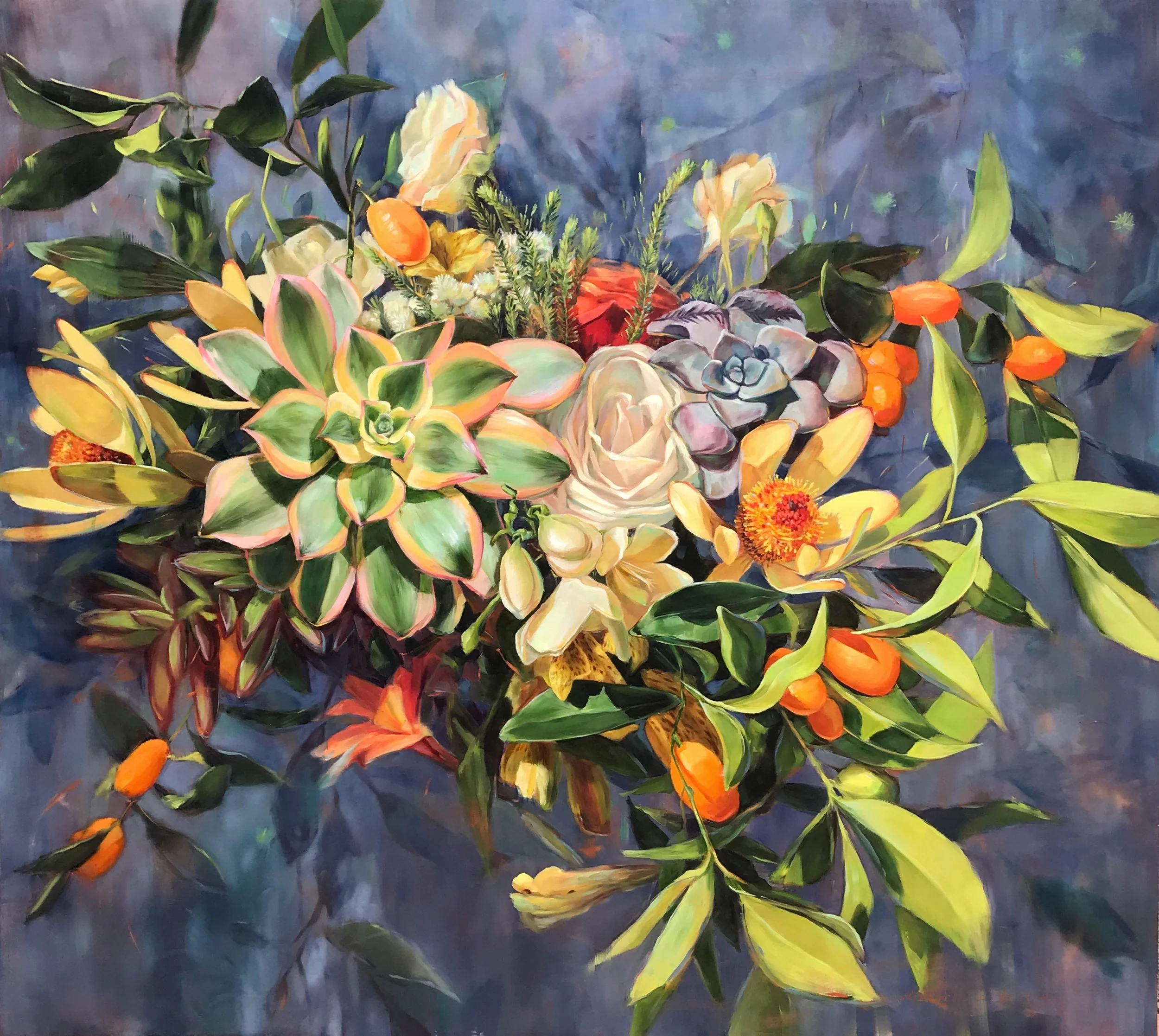 Warm Summer Nights| oil on wood panel | 48" x54" *sold