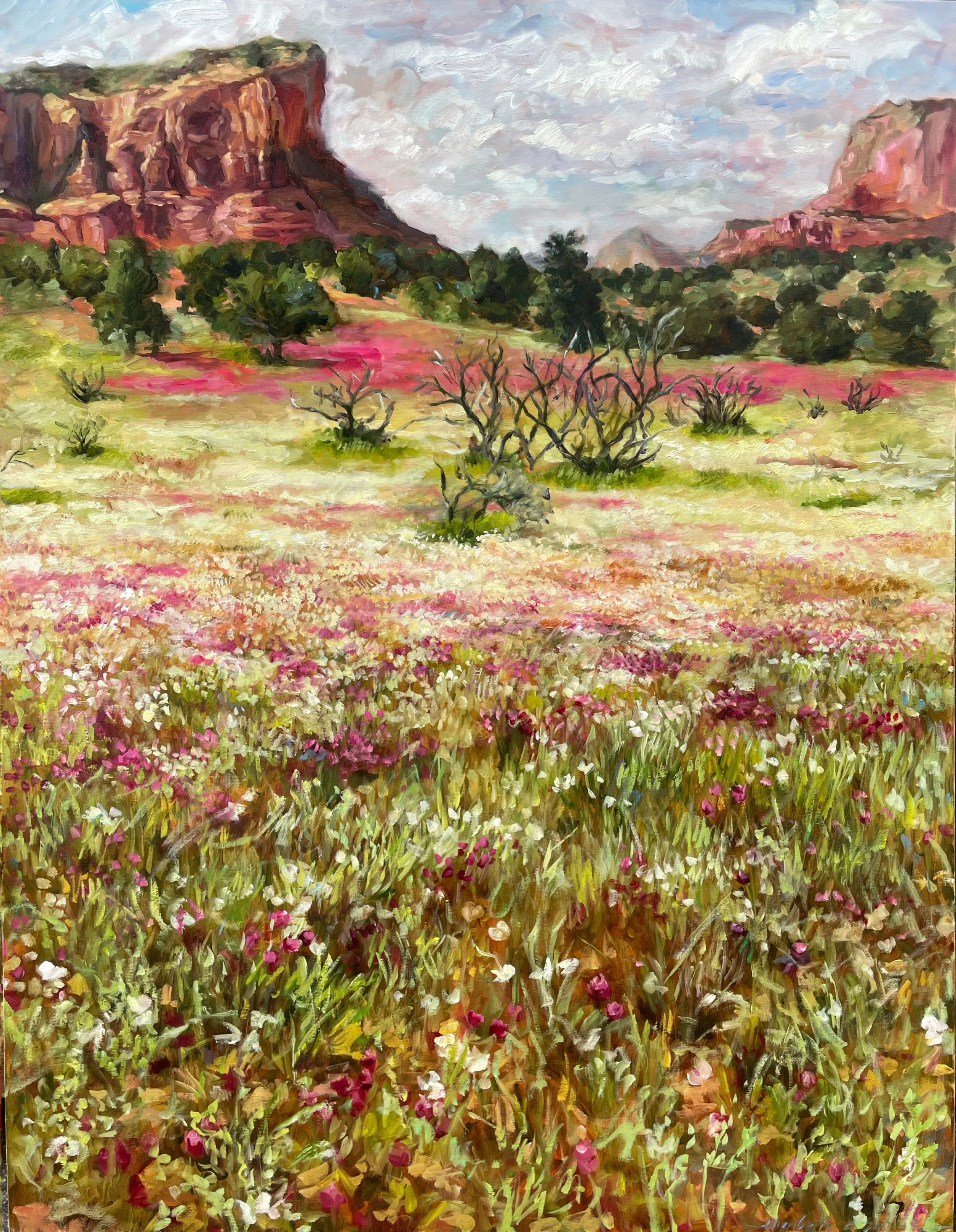 "Sedona In Bloom"  oil on canvas 30" x 50" *sold