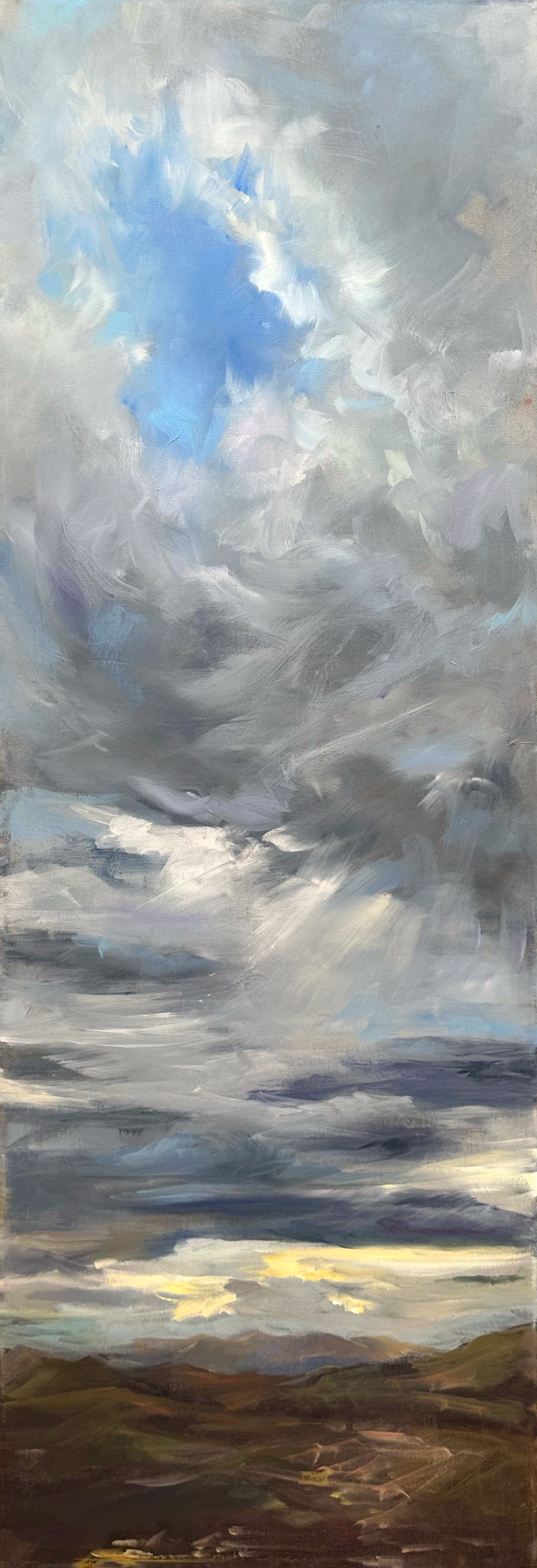 "A Patch of Sky" oil on canvas 12" x48" *sold