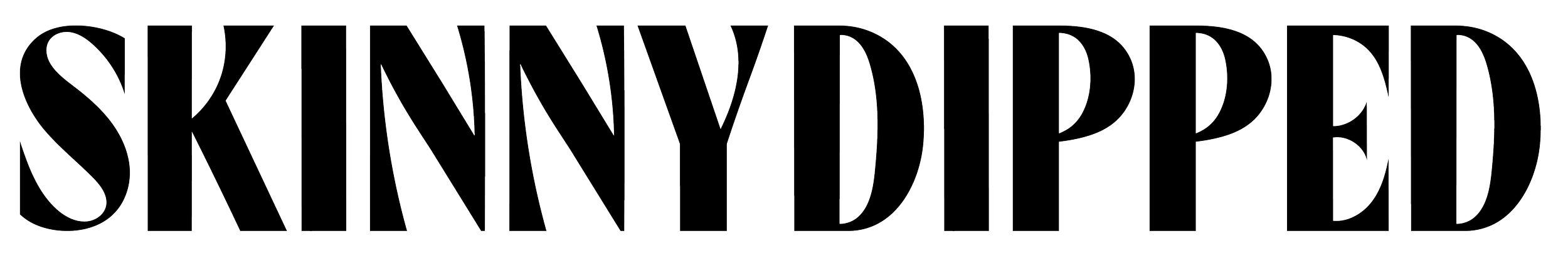 SKINNYDIPPED logo