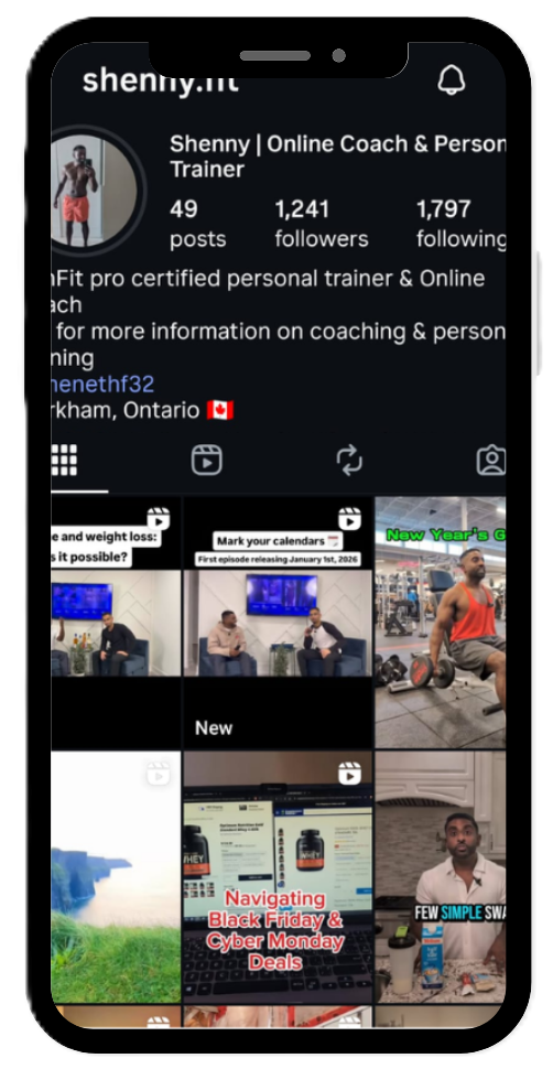 Shenny Fit Instagram Account