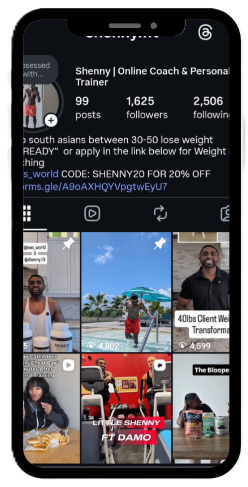 Shenny Fit Instagram Account