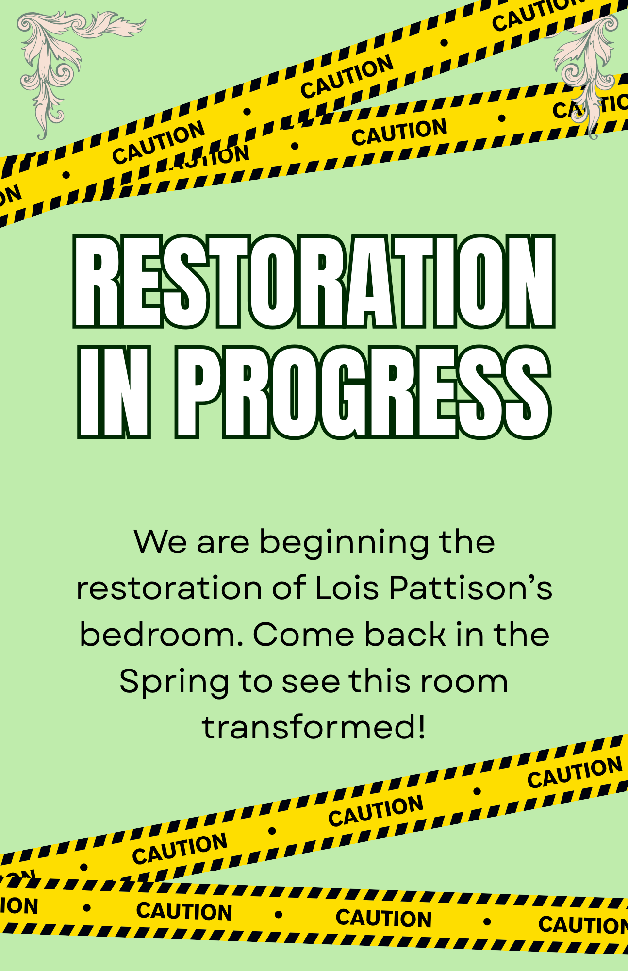 Restoration at Fairlawn Mansion