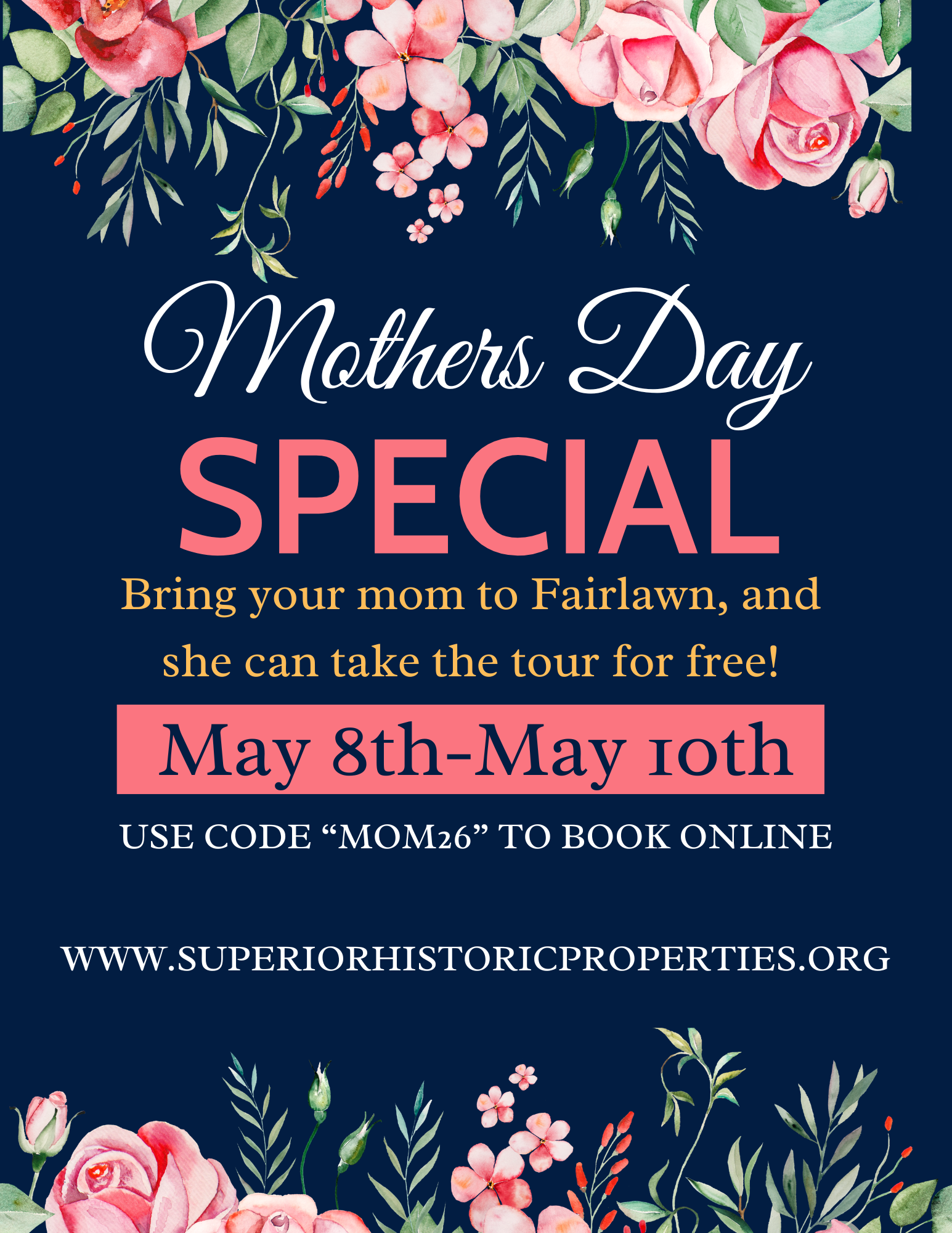 Mother's Day Tour Special: Mom's Tour Free