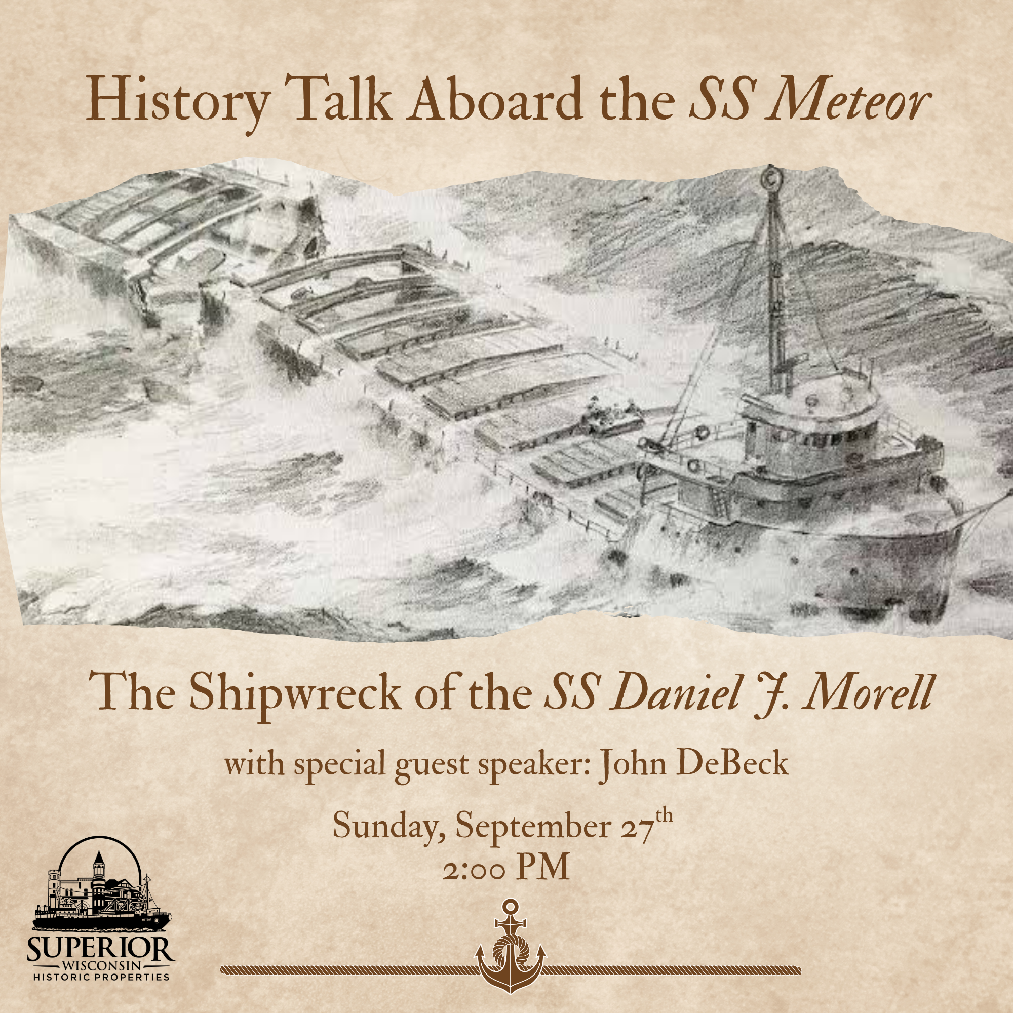 Shipwreck History Talk aboard the SS Meteor