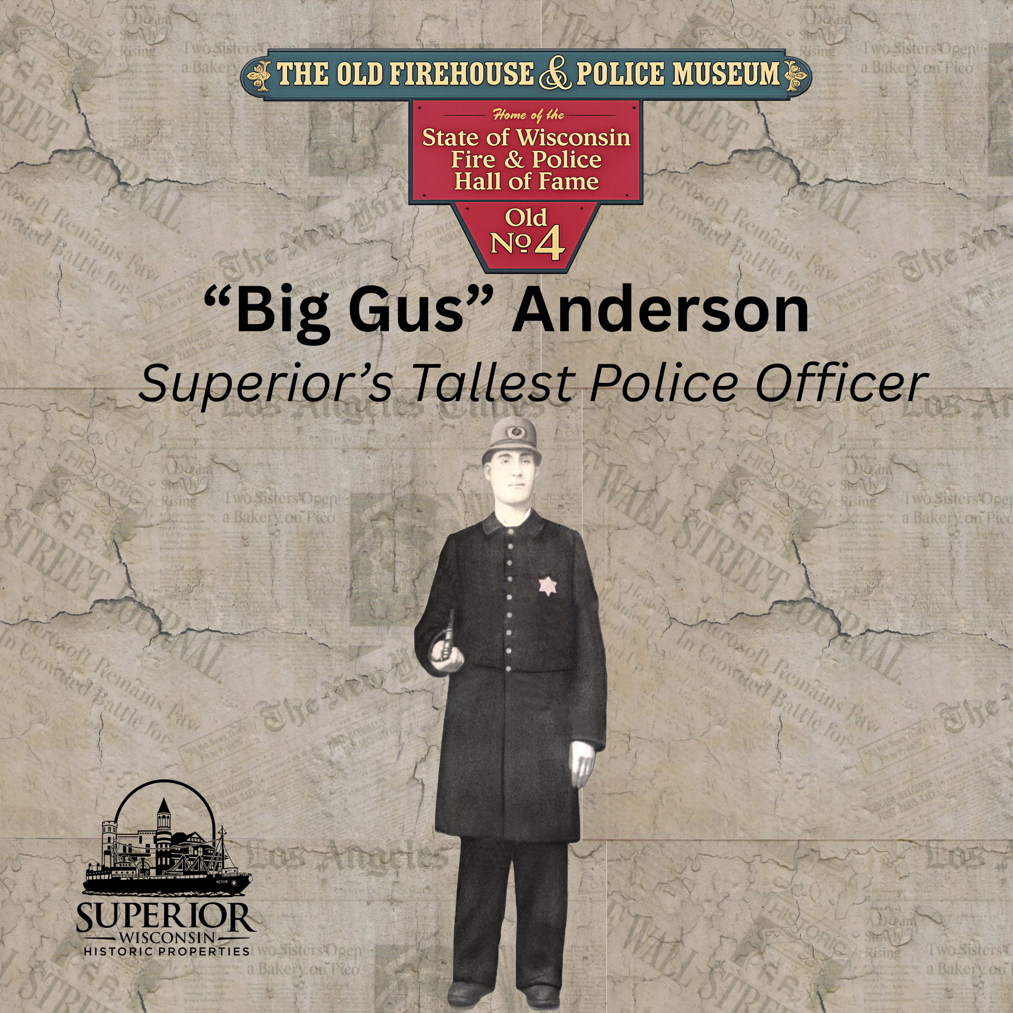 “Big Gus” Anderson: Superior’s Tallest Police Officer