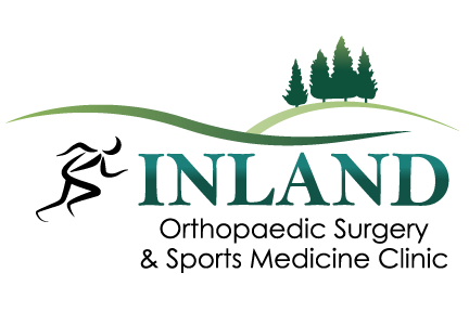 Logo with stylized green and black trees and blue text.