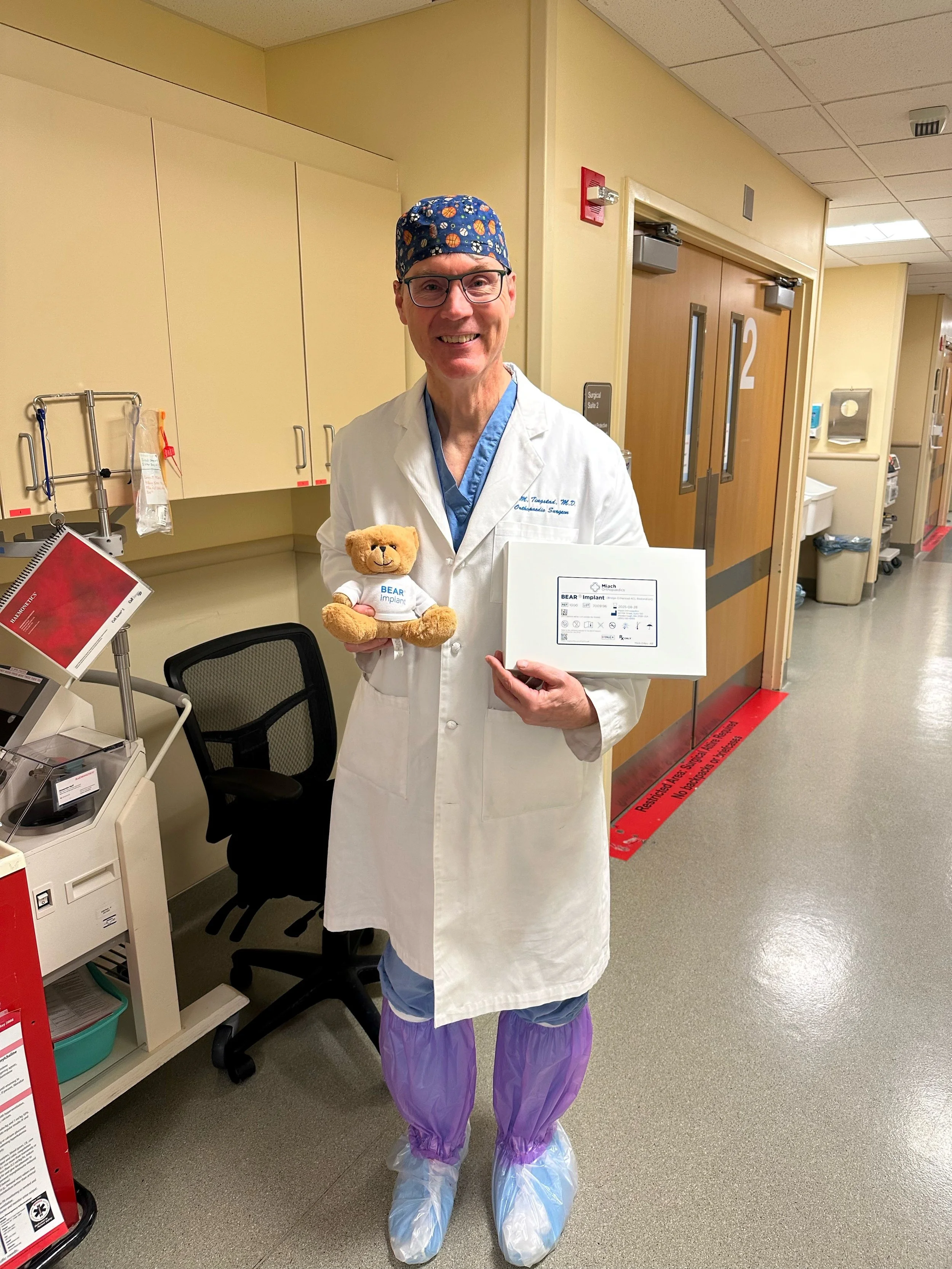 Dr. Tingstad promoting the BEAR procedure.