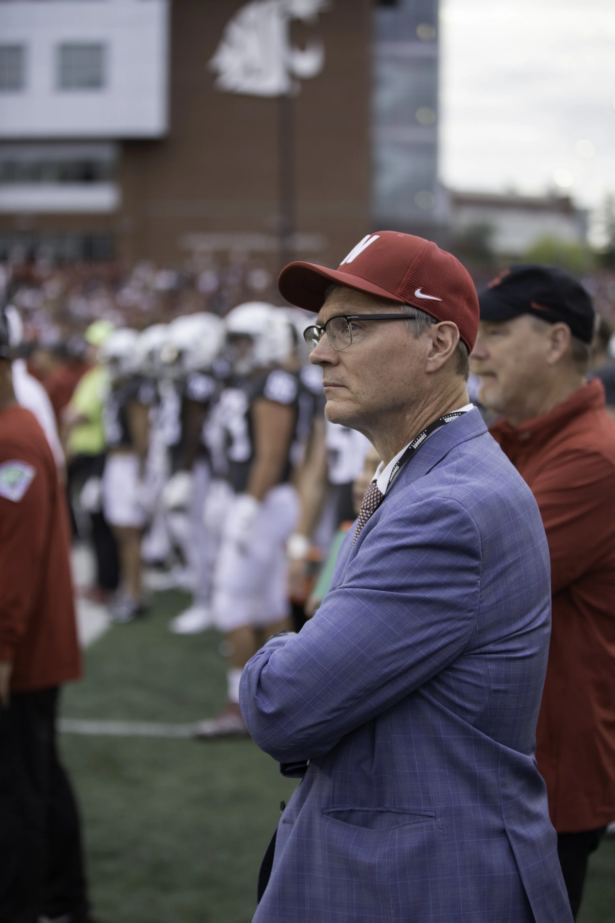 Dr. Tingstad at WSU game.